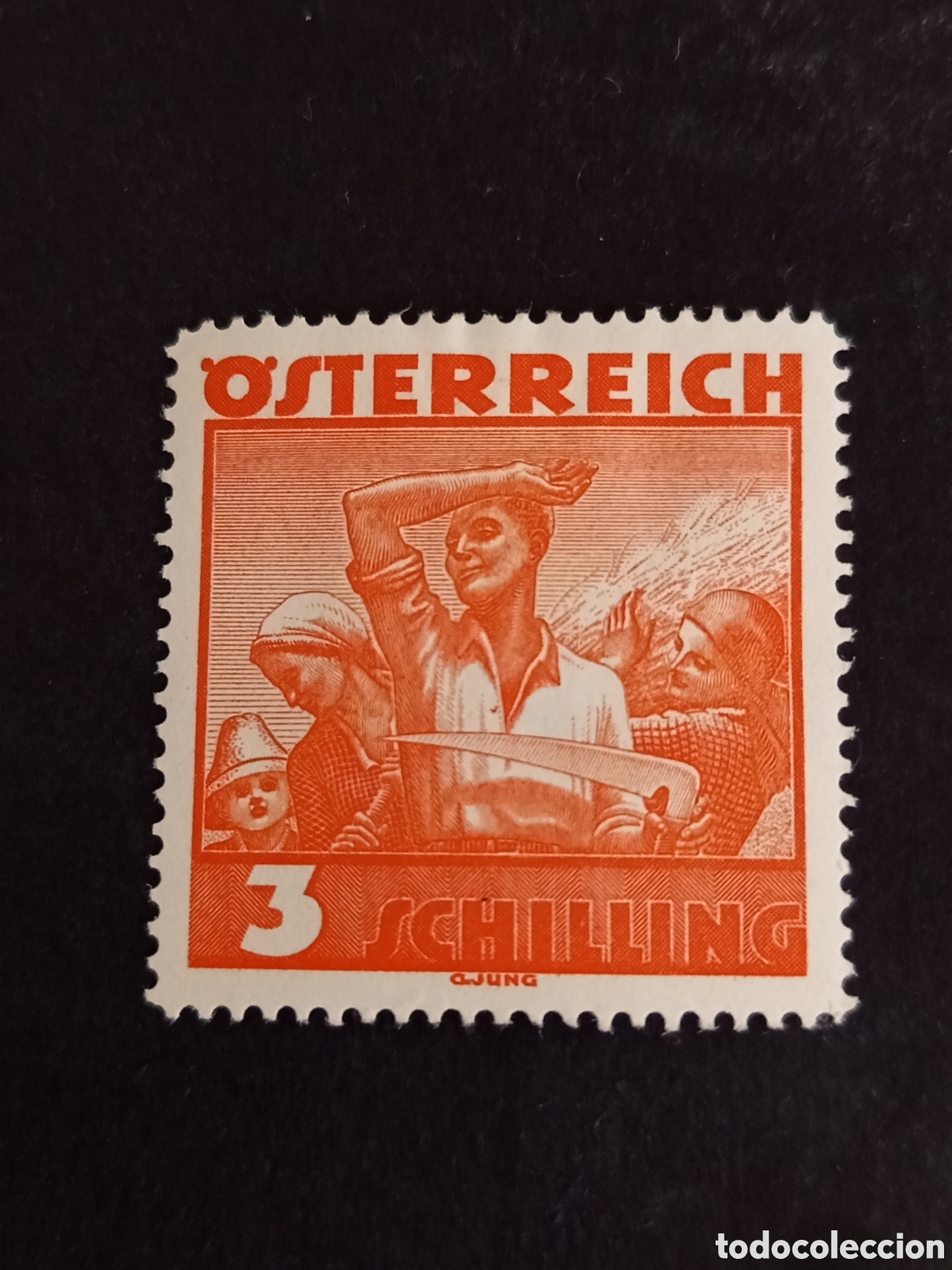 Sellos: Austria, 1936. Trabajadores agr&iacute;colas. Yvert 482. Ver fotos. Pedido m&iacute;nimo 3 &euro;