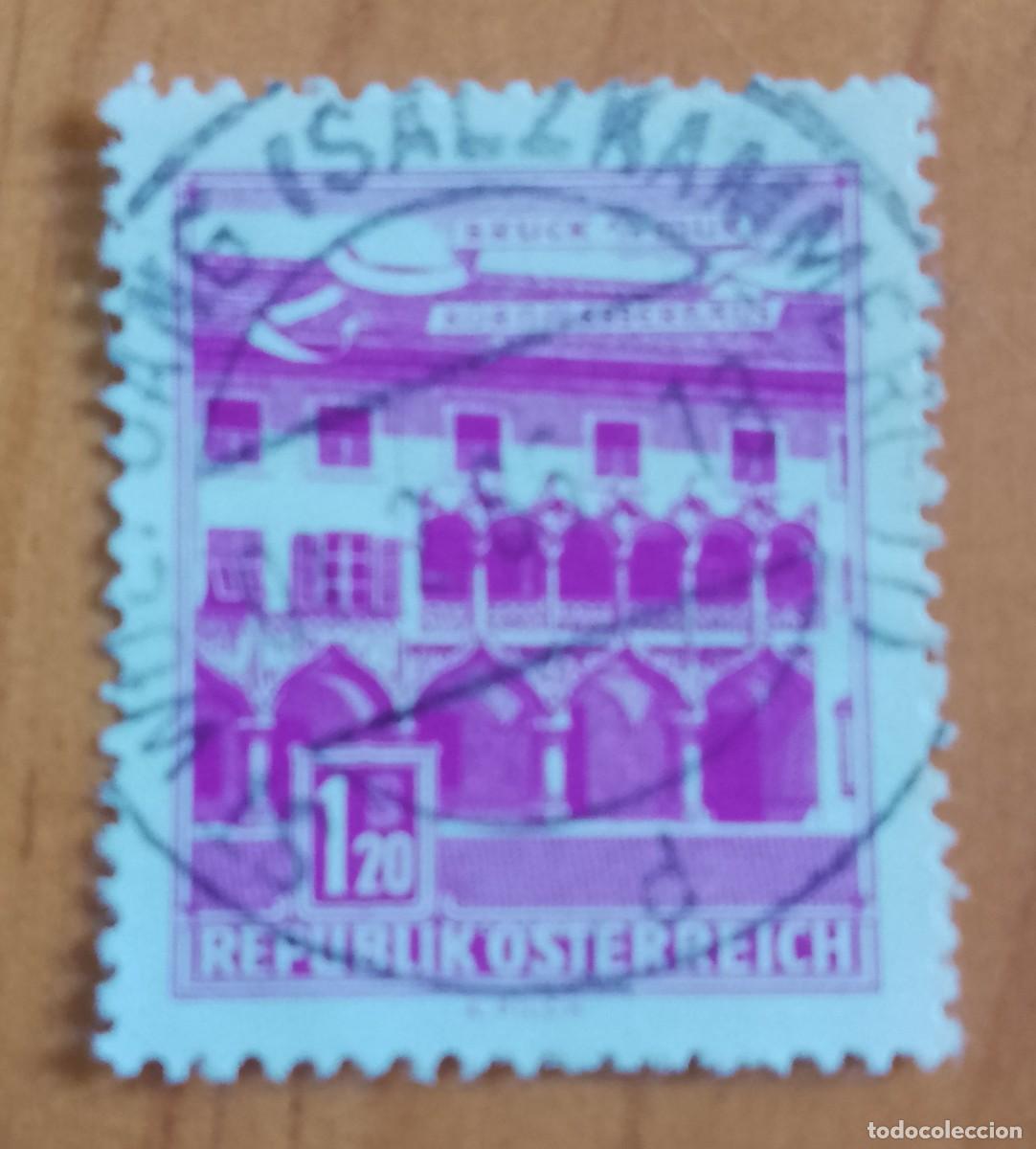 Sellos: AUSTRIA - V/F 1,20 S - A&Ntilde;O 192, BRUCK MUR - CASA DEL MAIZ - YV 1304 - MATASELLO IDENTIFICATIVO