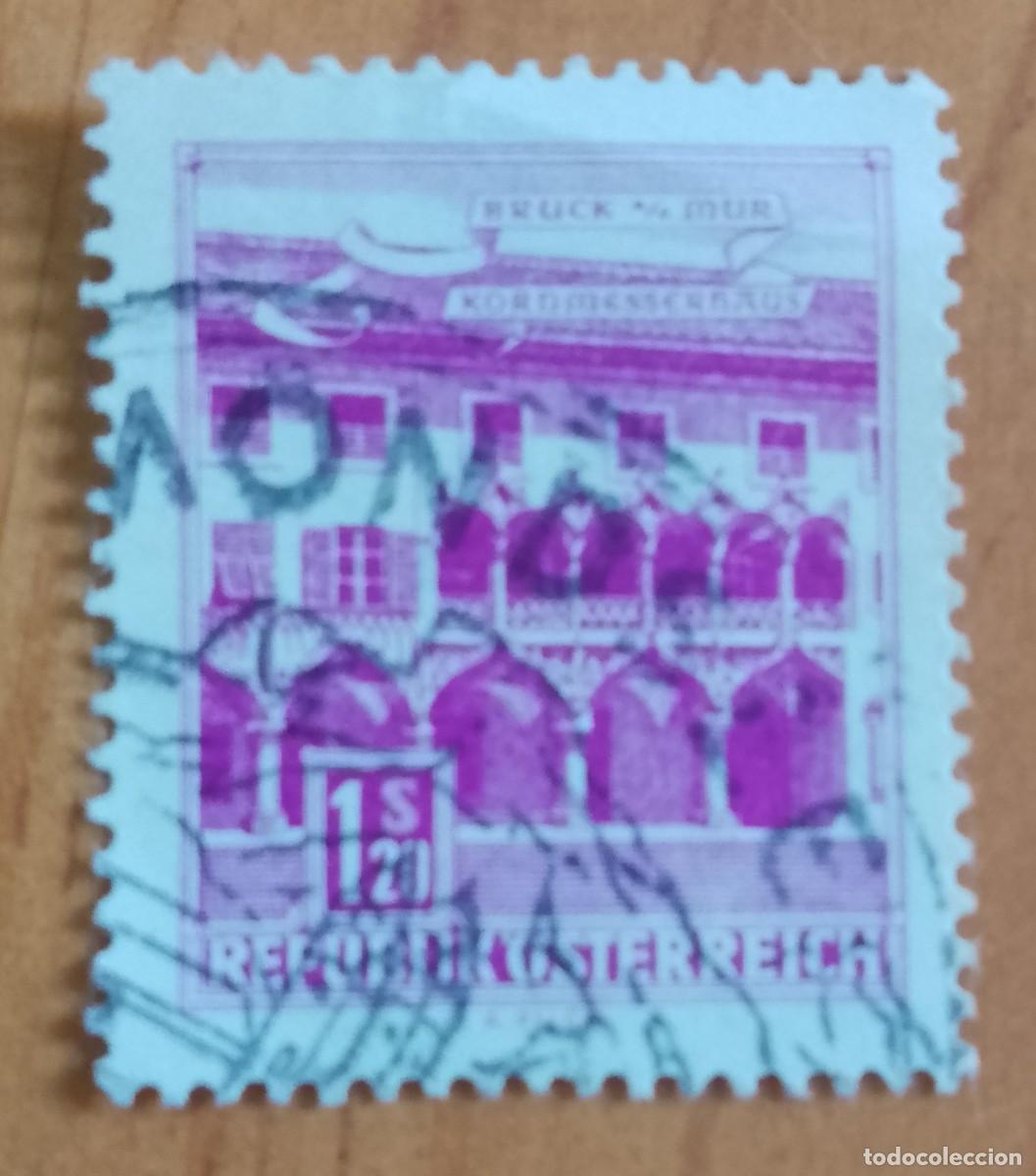 Sellos: AUSTRIA - V/F 1,20 S - A&Ntilde;O 192, BRUCK MUR - CASA DEL MAIZ - YV 1304