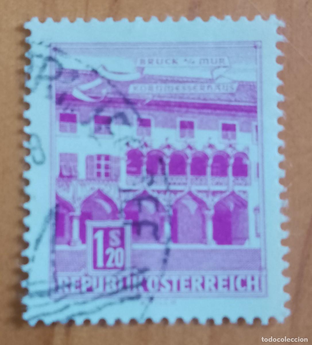 Sellos: AUSTRIA - V/F 1,20 S - A&Ntilde;O 192, BRUCK MUR - CASA DEL MAIZ - YV 1304