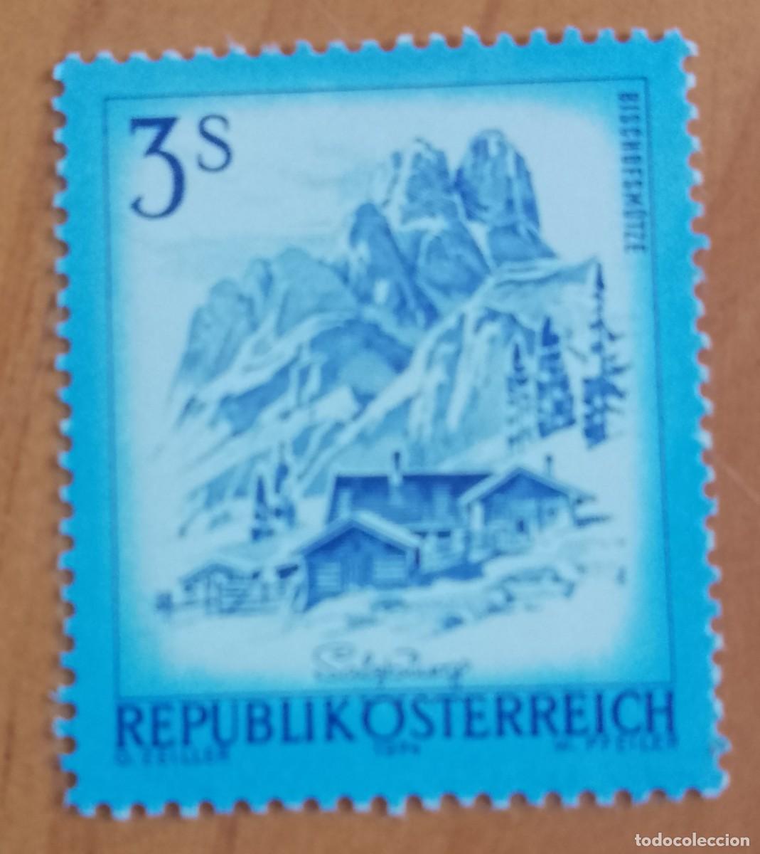 Sellos: AUSTRIA - V/F 3 S - A&Ntilde;O 1974 - PAISAJE: BISCHOFSM&Oacute;TZE, SALZBURG - YV 1272