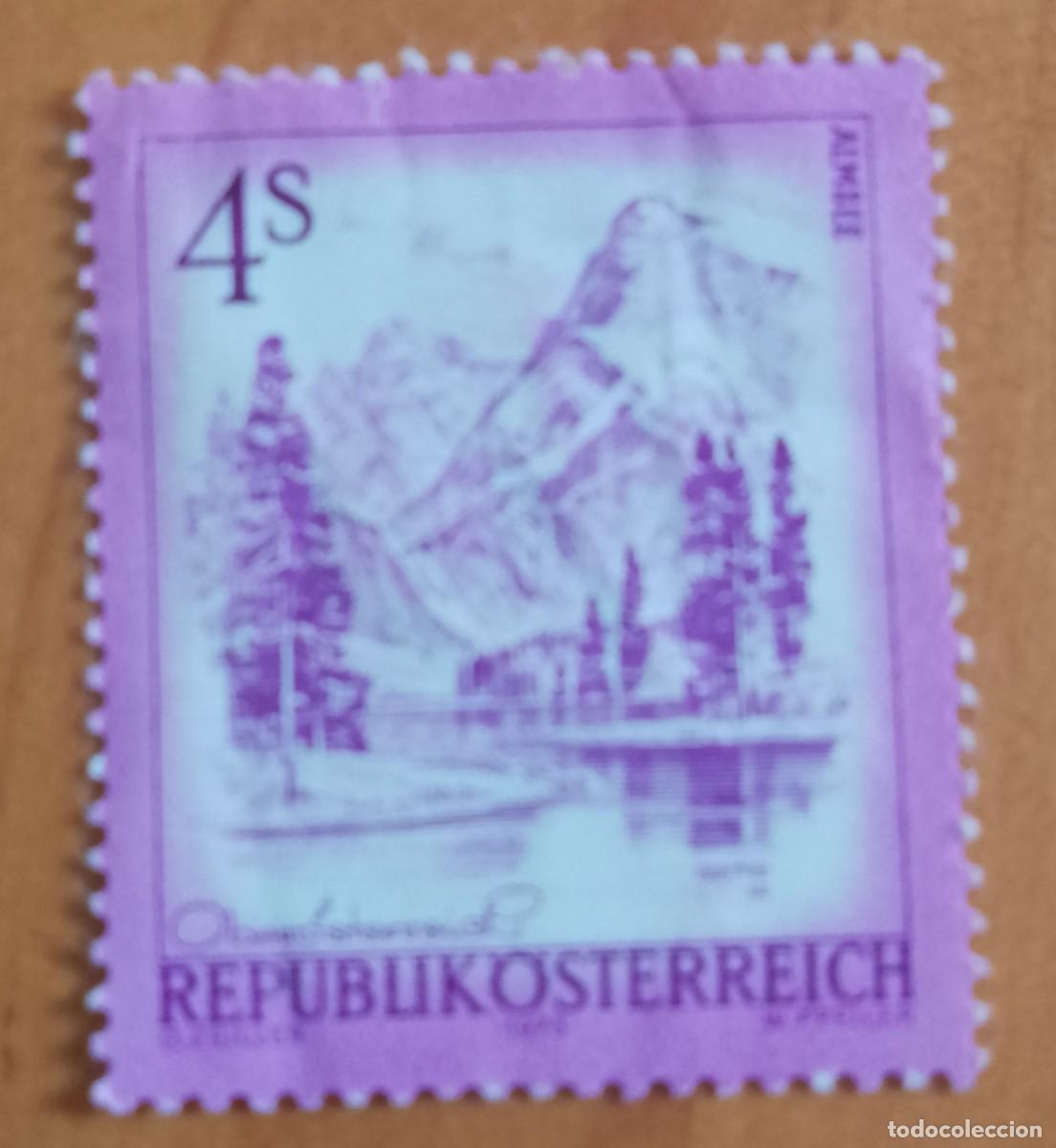 Sellos: AUSTRIA - V/F 4 S - A&Ntilde;O 1973 - PAISAJE: ALMSEE - YV 1259