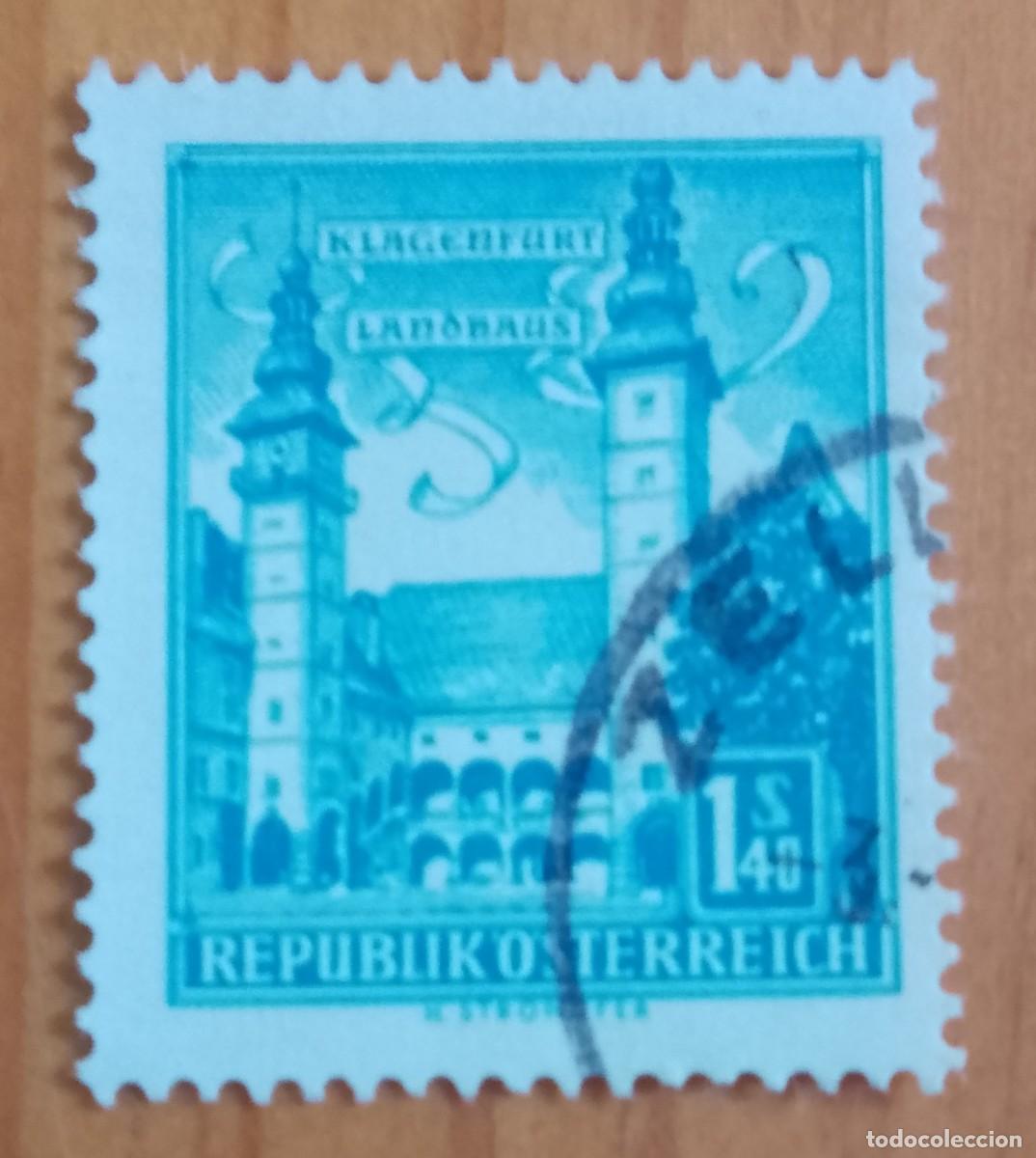 Sellos: AUSTRIA - V/F 1,40 S - A&Ntilde;O 1957 - ESTANCIA EN KLAGENFURT - YV 871AB