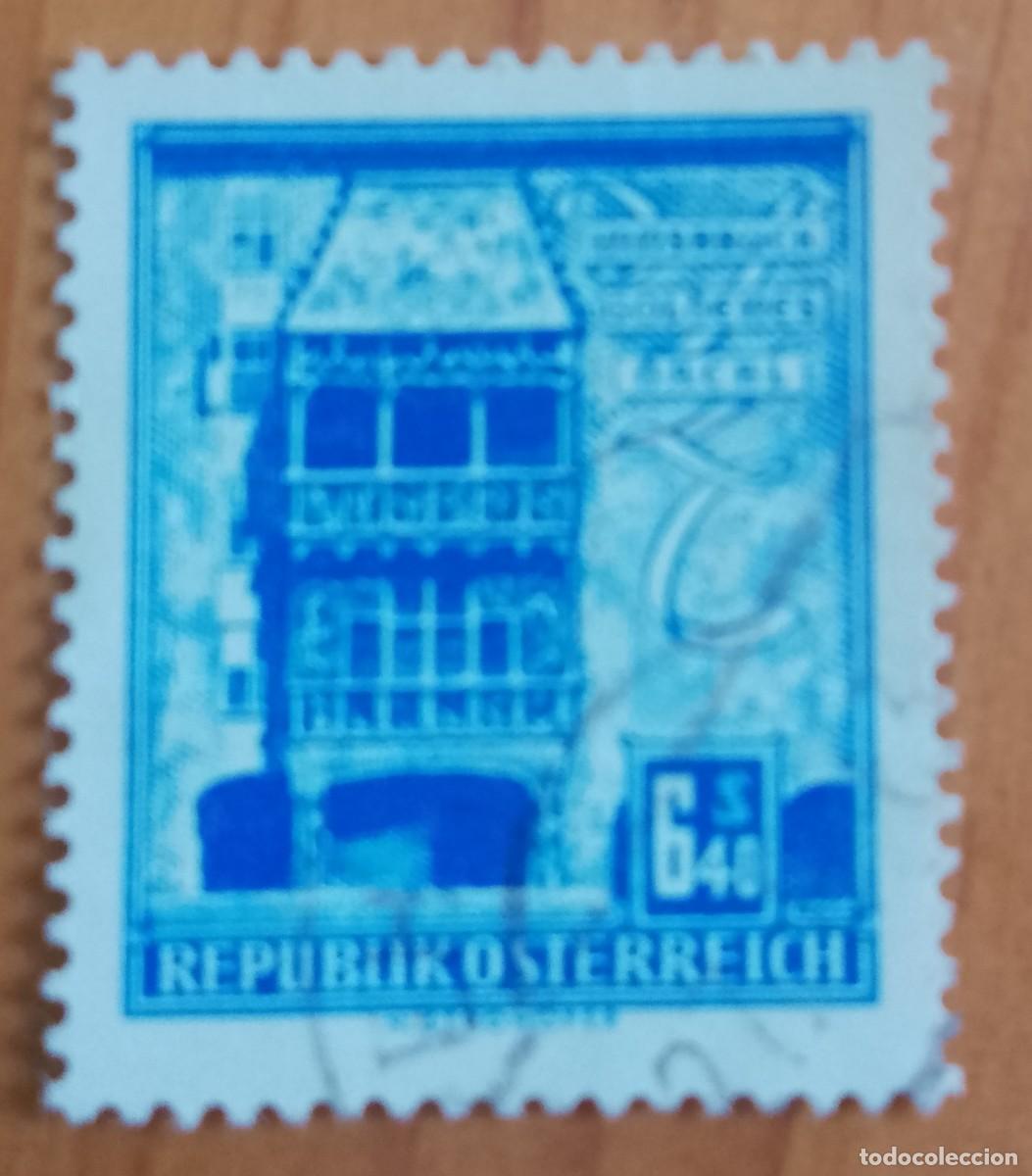 Sellos: AUSTRIA - V/F 6,40 S - INNSBRUCK, TEJADO DORADO, MONUMENTO