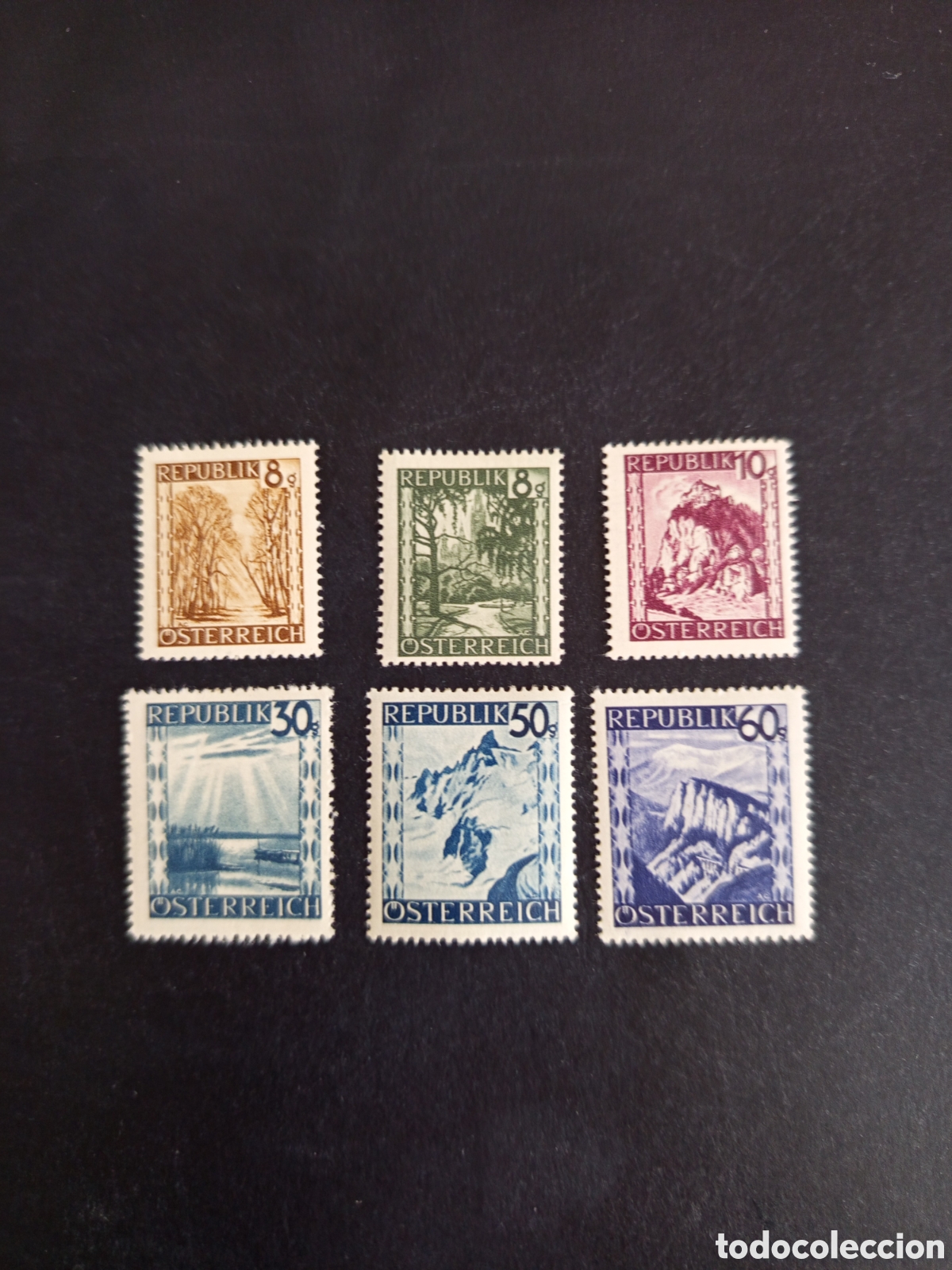 Sellos: AUSTRIA, 1946/7. Paisajes. Ver fotos. Pedido m&iacute;nimo 3 &euro;