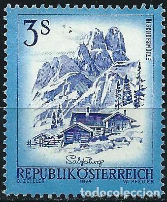 Sellos: Austria 1974 - Mi 1442 - YT 1272 - Paisaje : Sierra Bischofsm&uuml;tze
