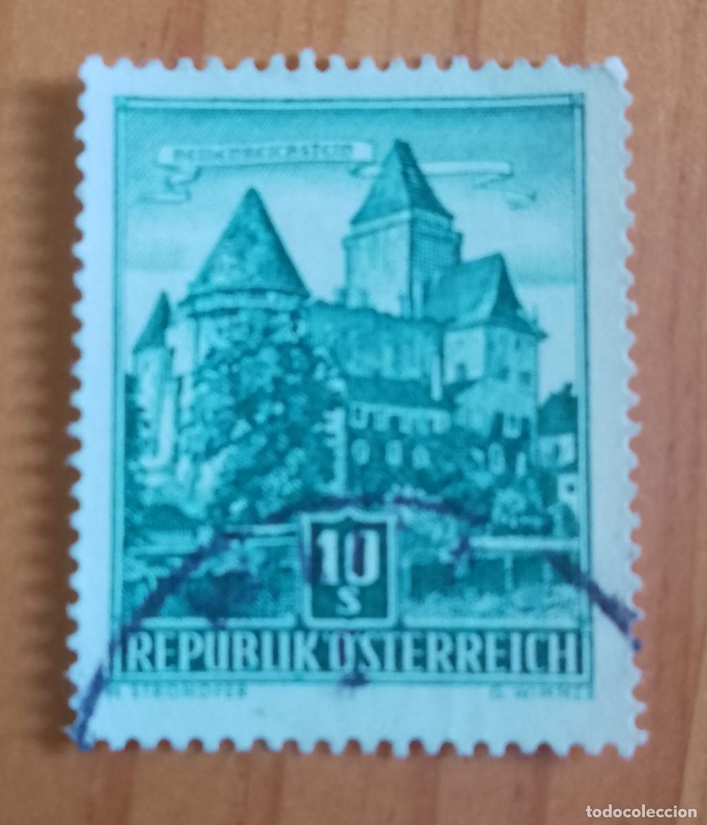 Sellos: AUSTRIA - V/F 10 S - A&Ntilde;O 1957 - CASTILLO EN HEIDENREICHSTEIN - YV 874
