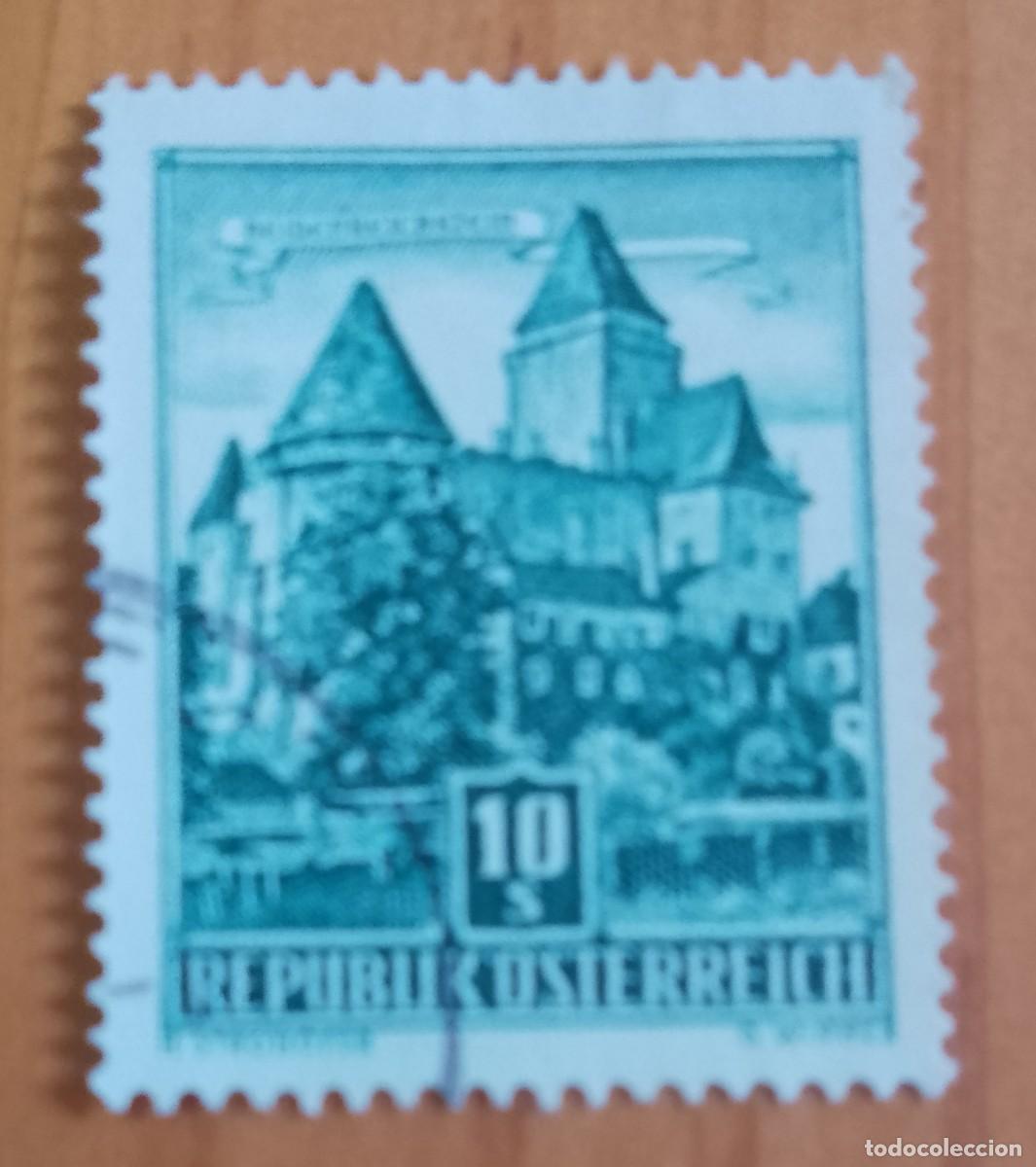 Sellos: AUSTRIA - V/F 10 S - A&Ntilde;O 1957 - CASTILLO EN HEIDENREICHSTEIN - YV 874
