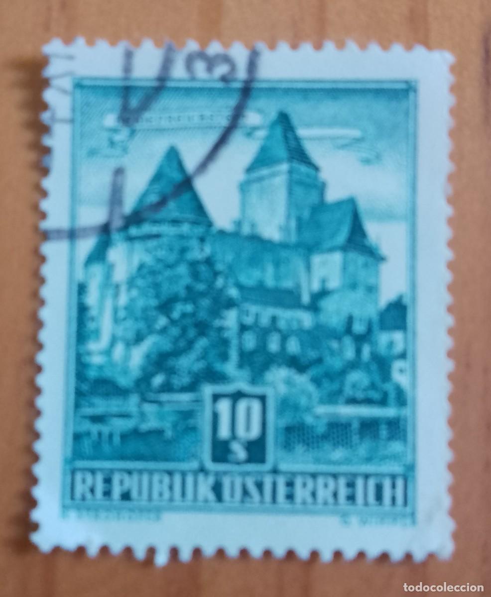 Sellos: AUSTRIA - V/F 10 S - A&Ntilde;O 1957 - CASTILLO EN HEIDENREICHSTEIN - YV 874