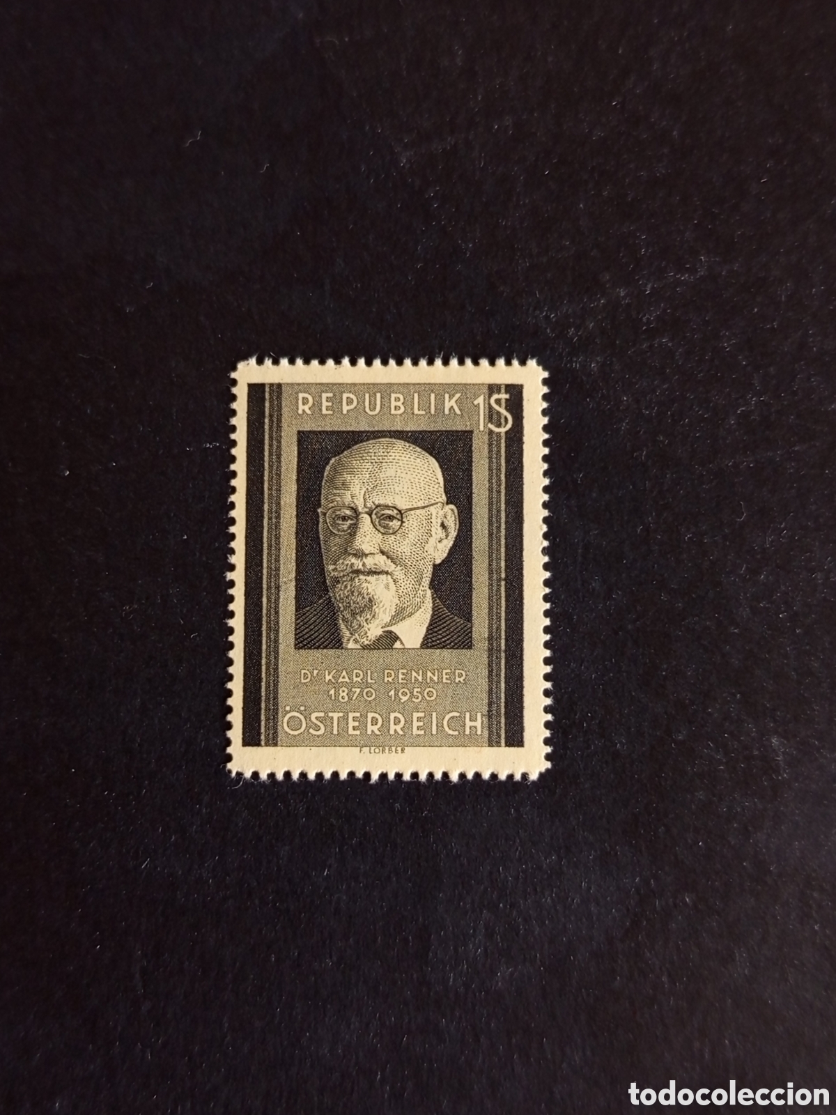 Sellos: AUSTRIA, 1951. Presidente Karl Renner. Yvert 793. Ver fotos. Pedido m&iacute;nimo 3 &euro;. Serie completa