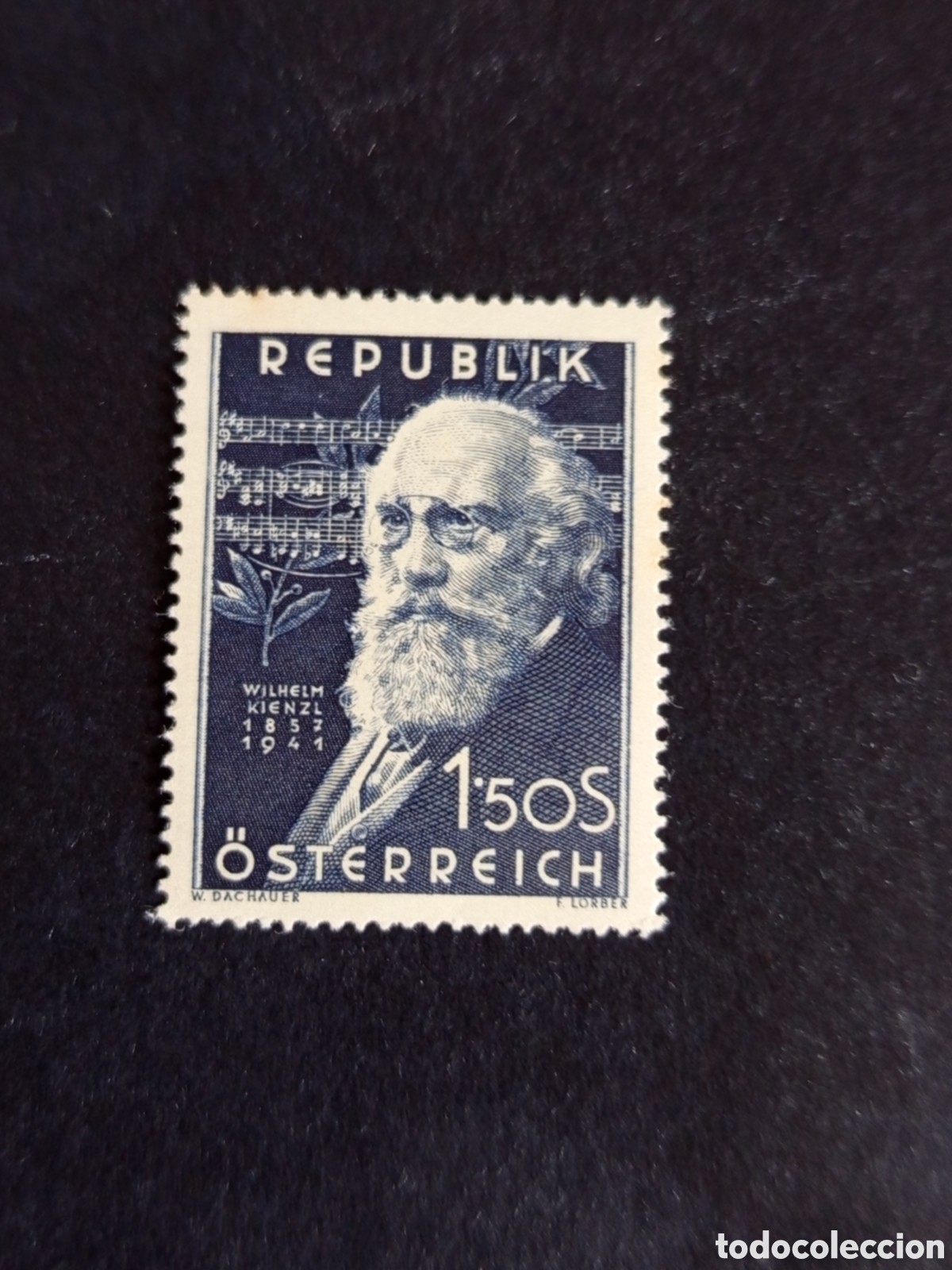 Sellos: AUSTRIA, 1951. Wilhelm Kienzl, compositor. Yvert 808. Ver fotos. Pedido m&iacute;nimo 3 &euro;. Serie completa