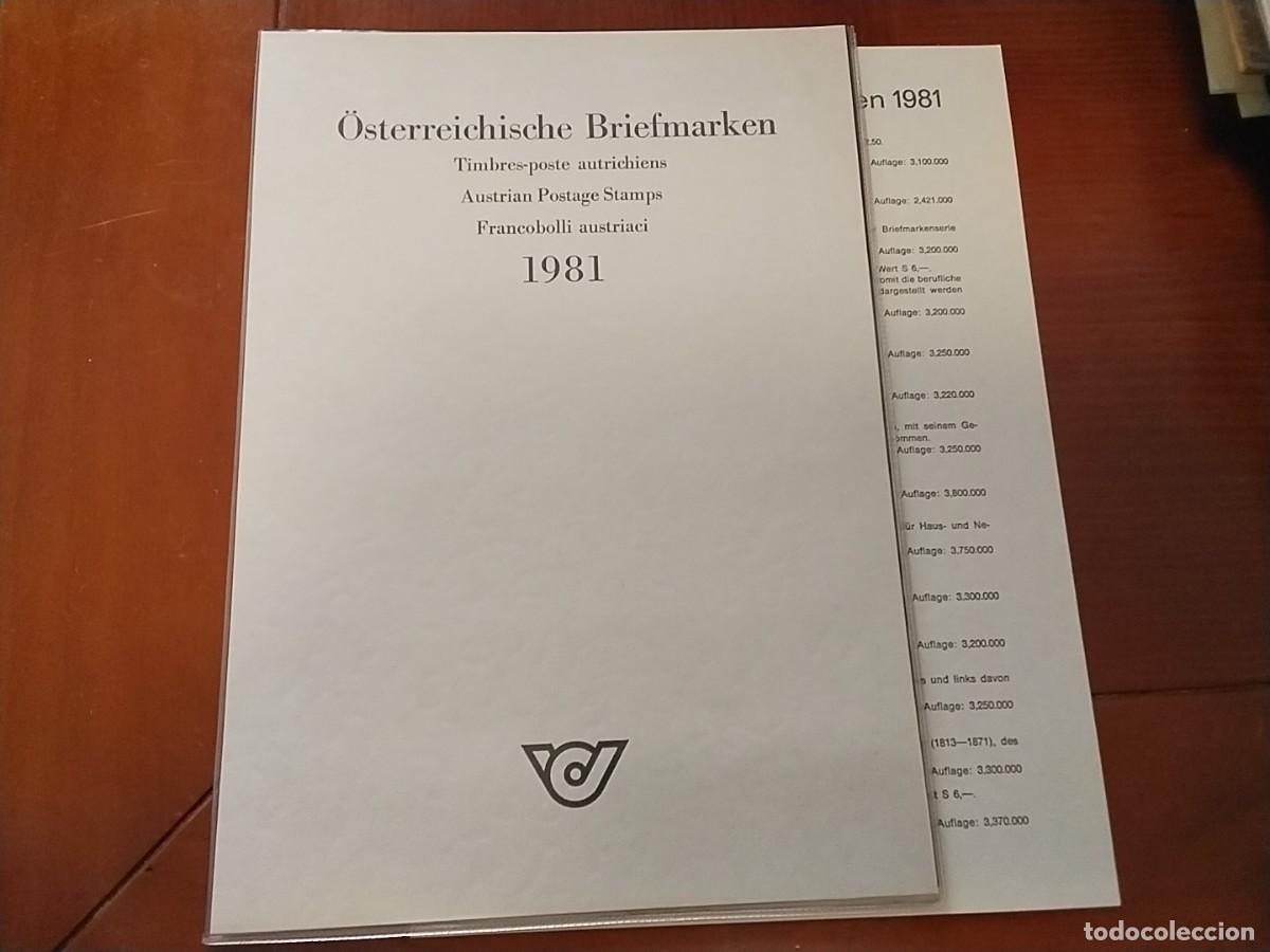 Sellos: Sellos Austria 1981 completa - Foto 1