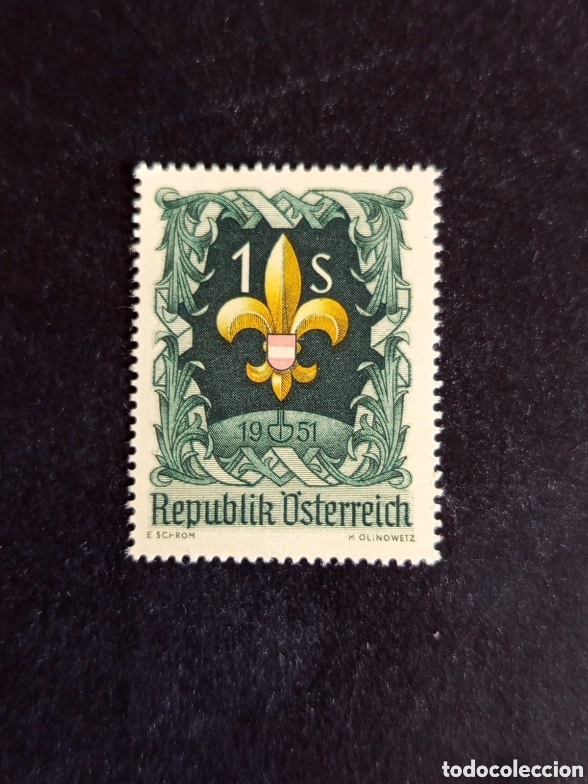 Sellos: AUSTRIA, 1951. VII Campamento Mundial Scouts. Yvert 800. Ver fotos. Pedido m&iacute;nimo 3 &euro;.