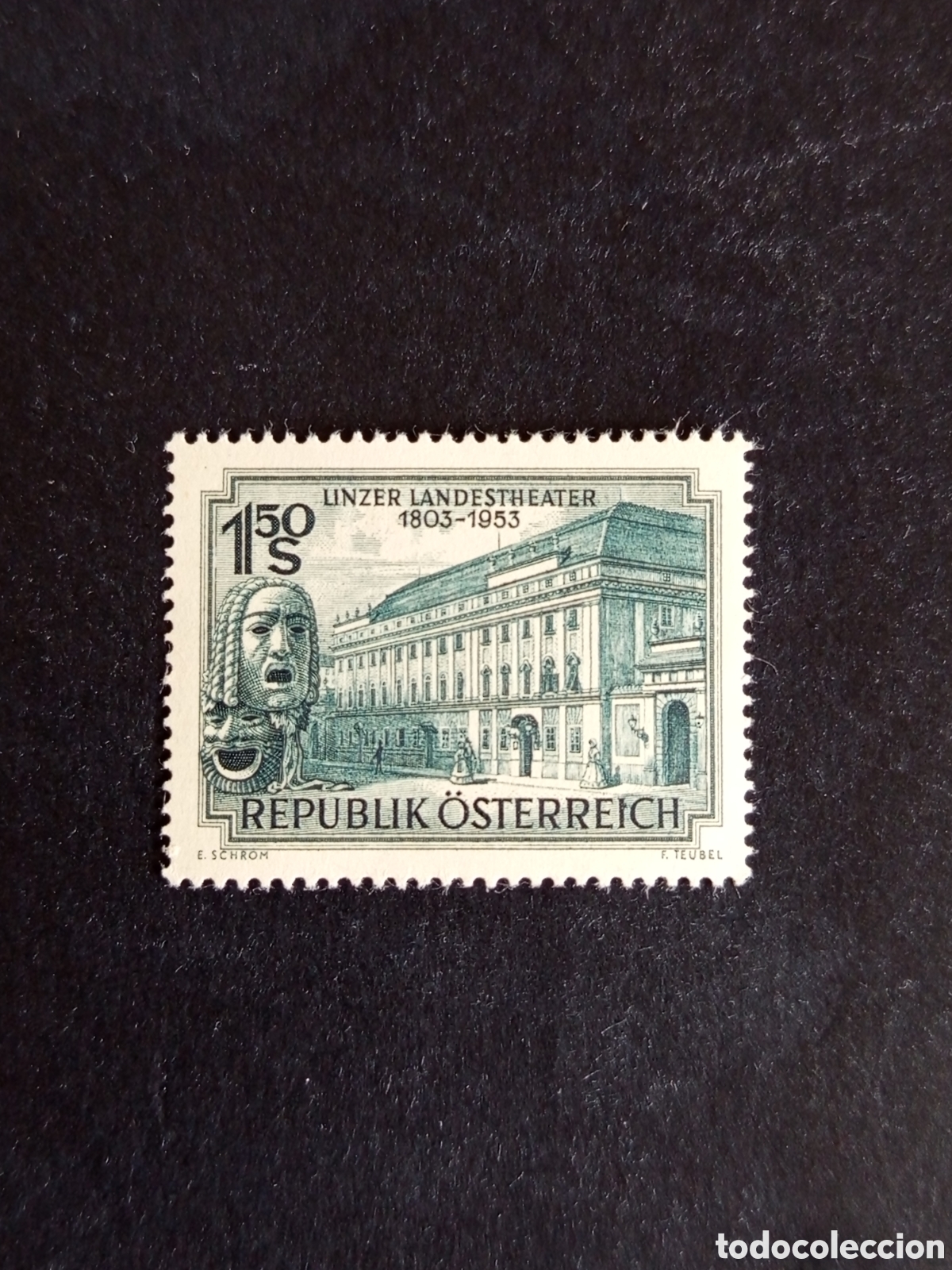 Sellos: AUSTRIA, 1953. Teatro de Linz Yvert 821. Ver fotos. Pedido m&iacute;nimo 3 &euro;. Serie completa en nuevo