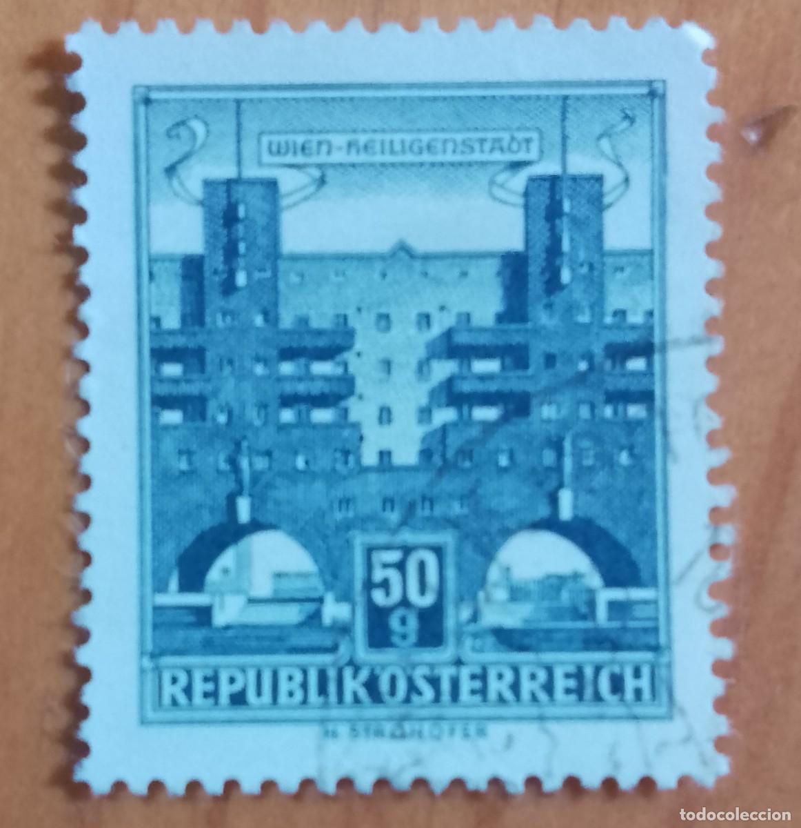 Sellos: AUSTRIA - V/F 50 G - A&Ntilde;O 1957 - EDIFICIOS, MONUMENTOS - WIEN-REILIGENSTADT - YV 869