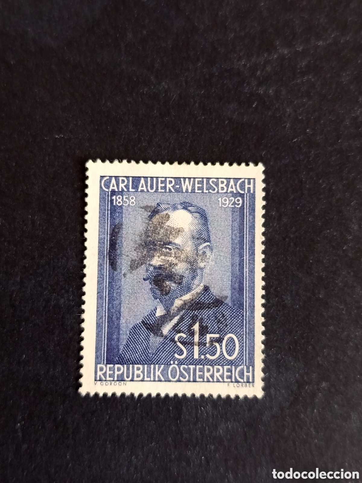 Sellos: AUSTRIA, 1954. Carl Auer, m&eacute;dico. Yvert 840. Ver fotos. Pedido m&iacute;nimo 3 &euro;. Serie completa en usado.