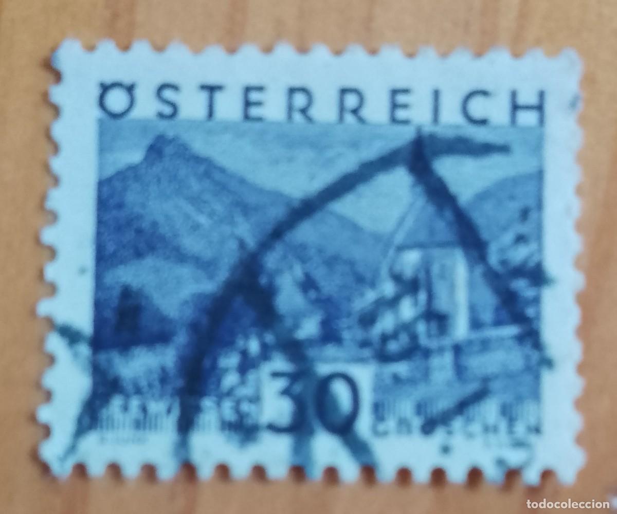Sellos: AUSTRIA - V/F 30 GROSCHEN - ARQUITECTURA, IGLESIA: SEEWIESEN