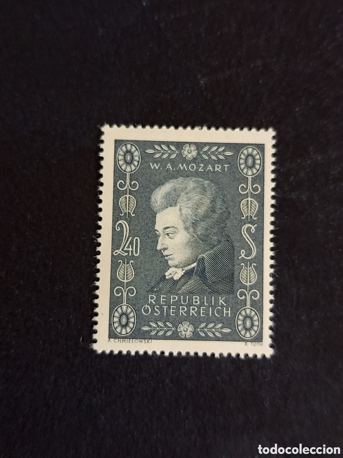Sellos: AUSTRIA, 1956. W.A. Mozart . Yvert 857. Ver fotos. Pedido m&iacute;nimo 3 &euro;. Serie completa en nuevo