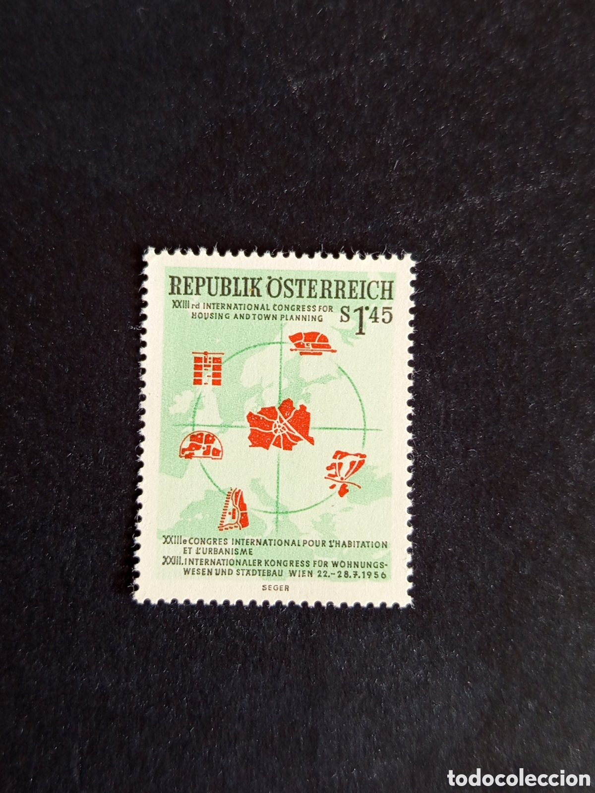 Sellos: AUSTRIA, 1956. Congreso vivienda y urbanismo. Yvert 860. Ver fotos. Pedido m&iacute;nimo 3 &euro;.Serie completa