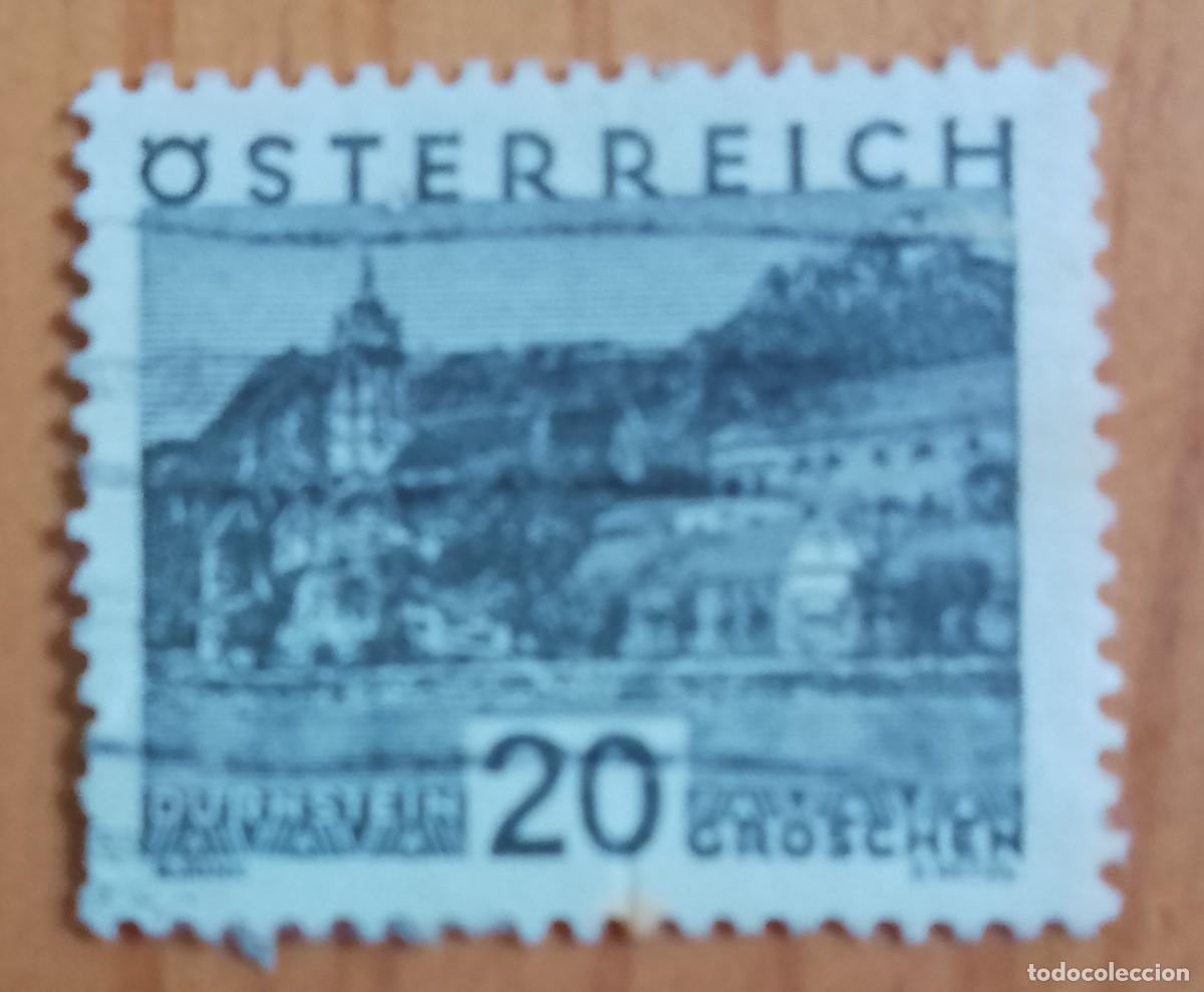 Sellos: AUSTRIA - V/F 20 GROSCHEN - A&Ntilde;O 1932 - PAISAJES: DURNSTEIN