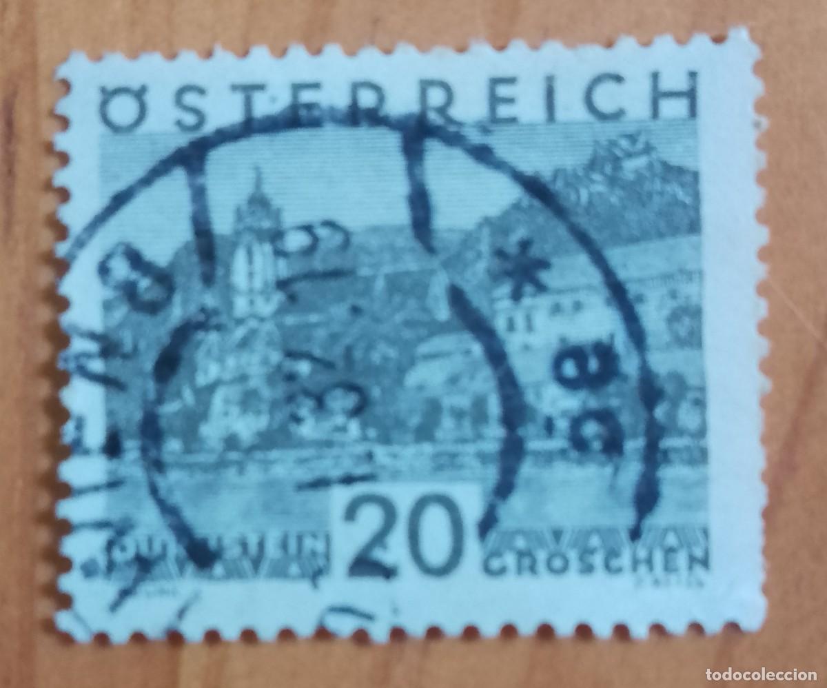 Sellos: AUSTRIA - V/F 20 GROSCHEN - A&Ntilde;O 1932 - PAISAJES: DURNSTEIN