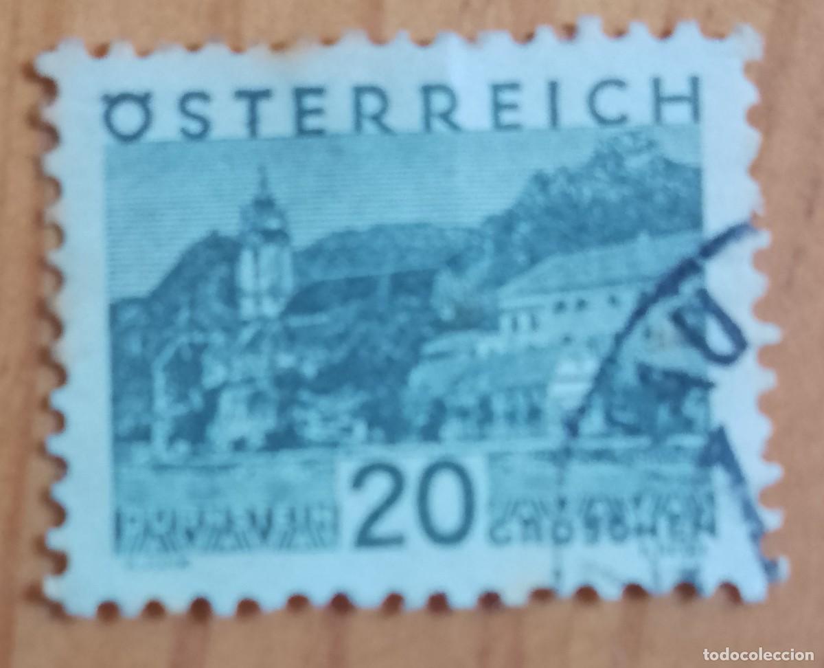 Sellos: AUSTRIA - V/F 20 GROSCHEN - A&Ntilde;O 1932 - PAISAJES: DURNSTEIN
