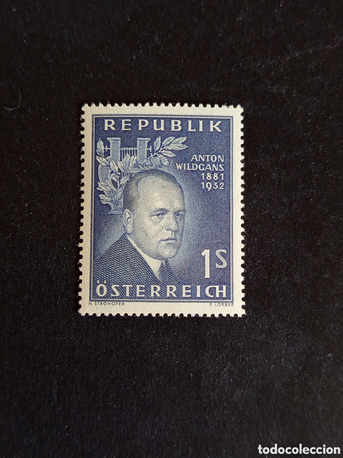 Sellos: AUSTRIA, 1957. Anton Wildgans, poeta. Yvert 866. Ver fotos. Pedido m&iacute;nimo 3 &euro;. Serie completa
