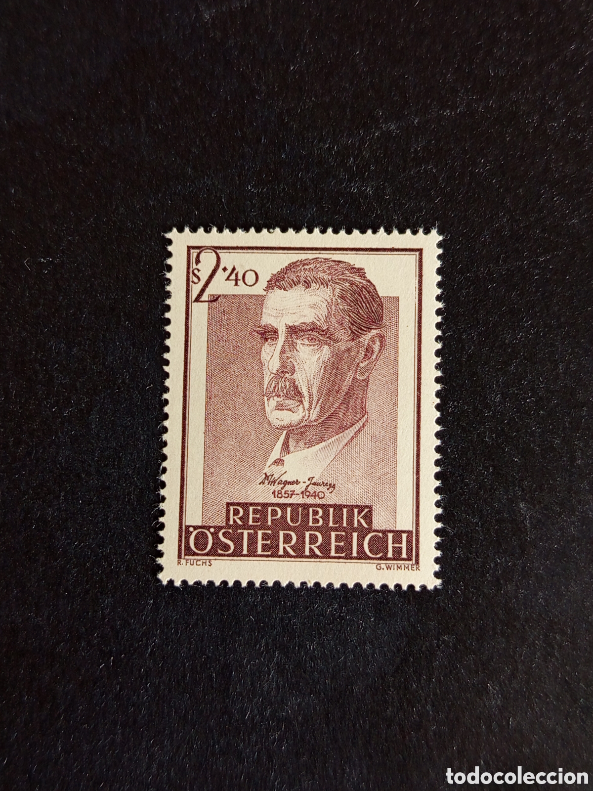 Sellos: AUSTRIA, 1957. Julius Wagner-Jauregg, psiquiatra. Yvert 865. Ver fotos. Pedido m&iacute;nimo 3 &euro;.
