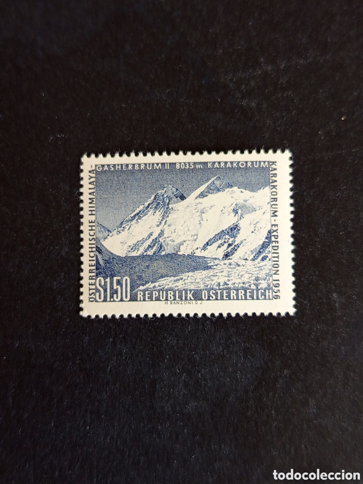 Sellos: AUSTRIA, 1957. Expedici&oacute;n al Himalaya. Yvert 869. Ver fotos. Pedido m&iacute;nimo 3 &euro;. Serie completa