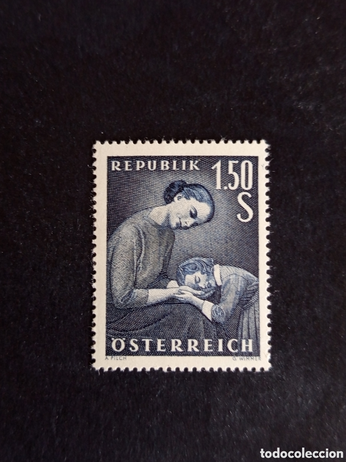 Sellos: AUSTRIA, 1958. D&iacute;a de la madre. Yvert 877. Ver fotos. Pedido m&iacute;nimo 3 &euro;. Serie completa en nuevo