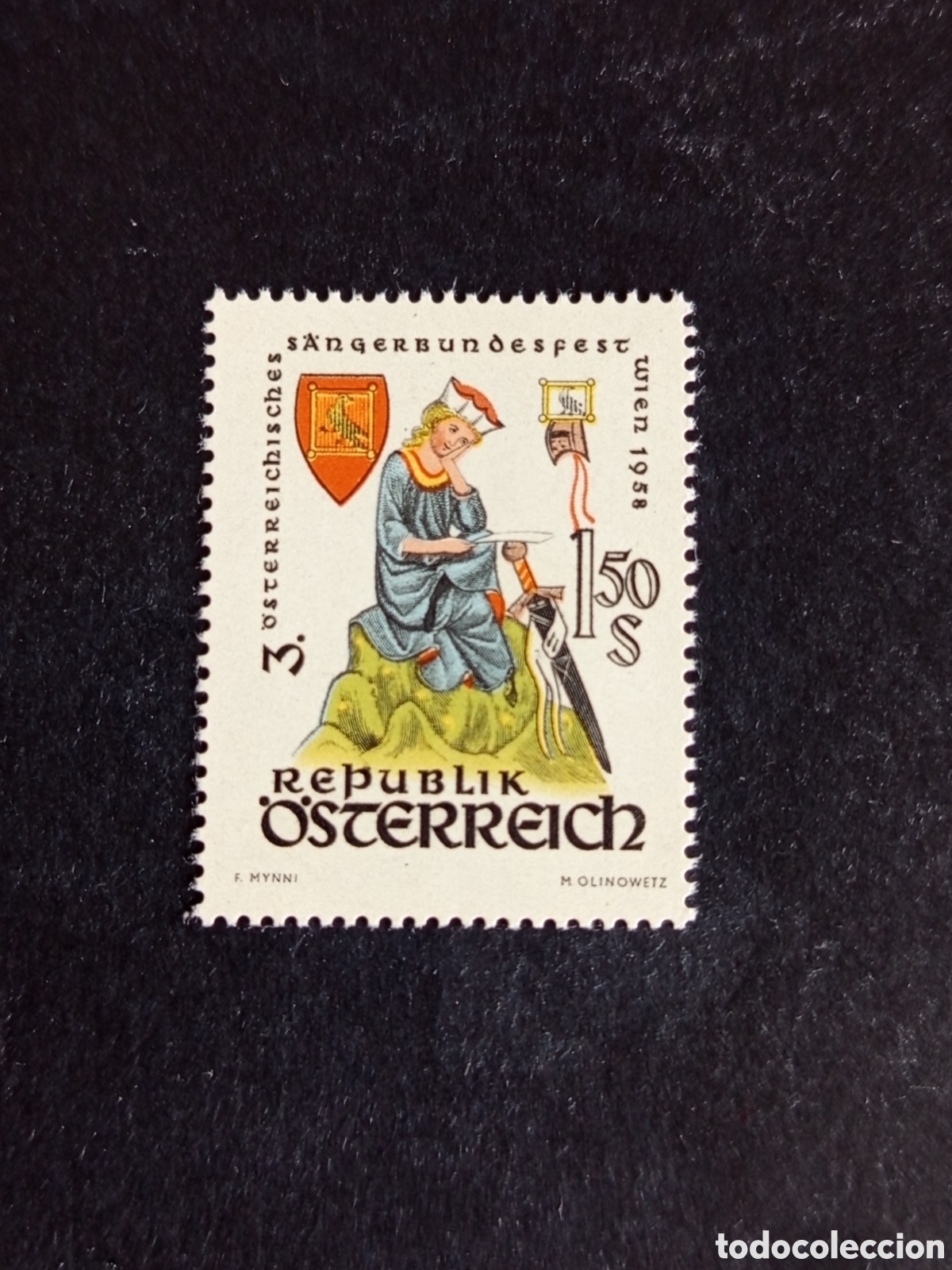 Sellos: AUSTRIA, 1958. Festival musical. Yvert 878. Ver fotos. Pedido m&iacute;nimo 3 &euro;. Serie completa en nuevo