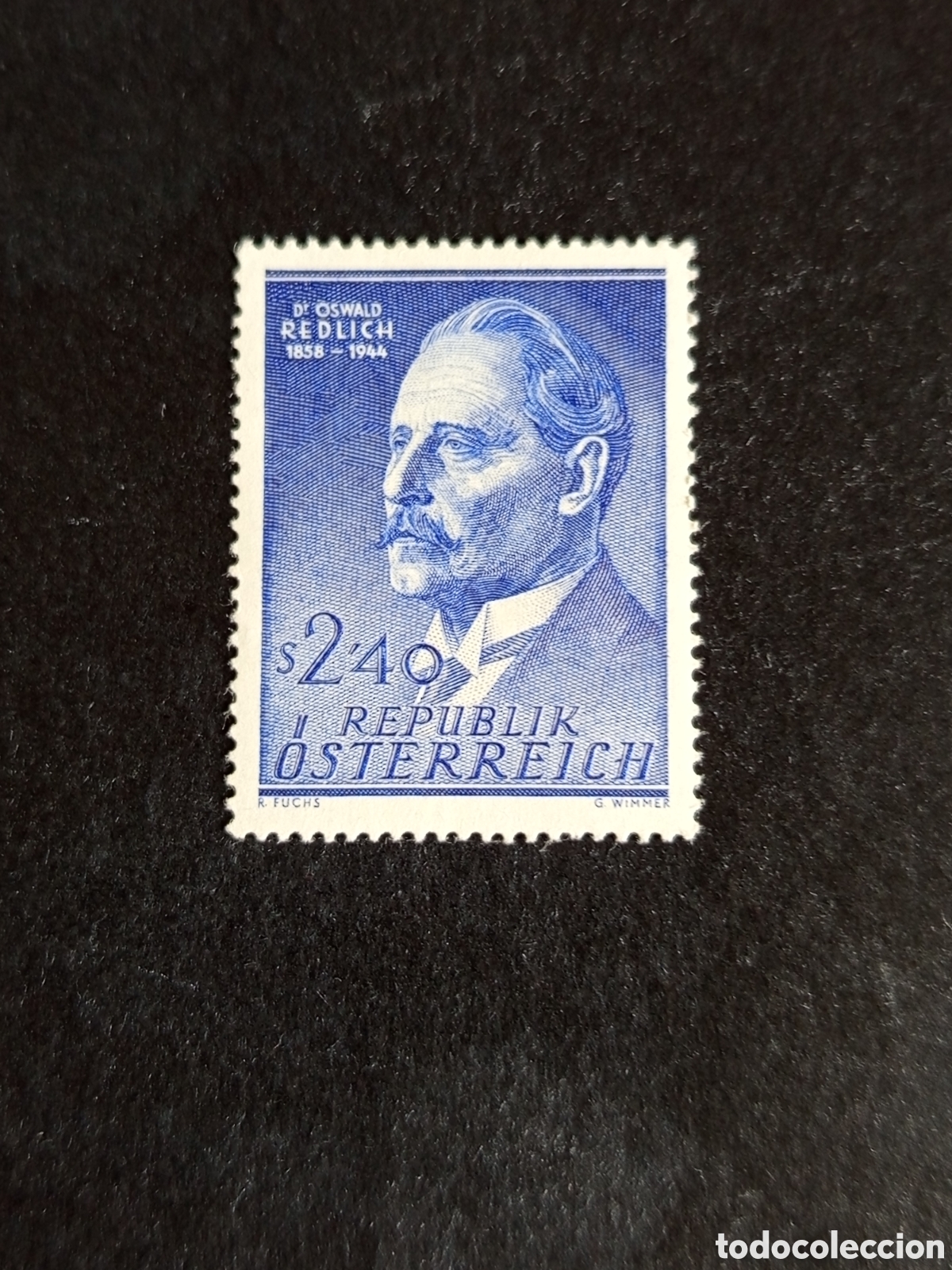 Sellos: AUSTRIA, 1958. Oswald Redlich, historiador. Yvert 879. Ver fotos. Pedido m&iacute;nimo 3 &euro;. Serie completa