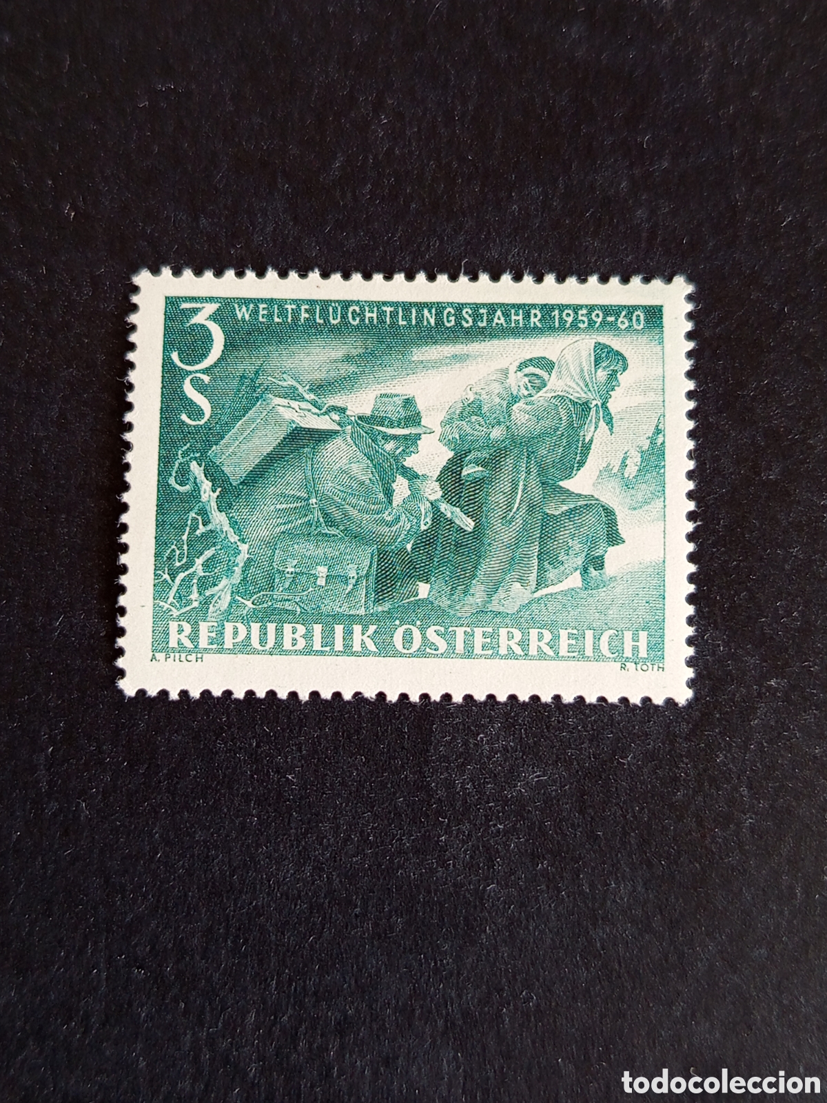 Sellos: AUSTRIA, 1960. A&ntilde;o mundial del refugiado. Yvert 915. Ver fotos. Pedido m&iacute;nimo 3 &euro;. Serie completa