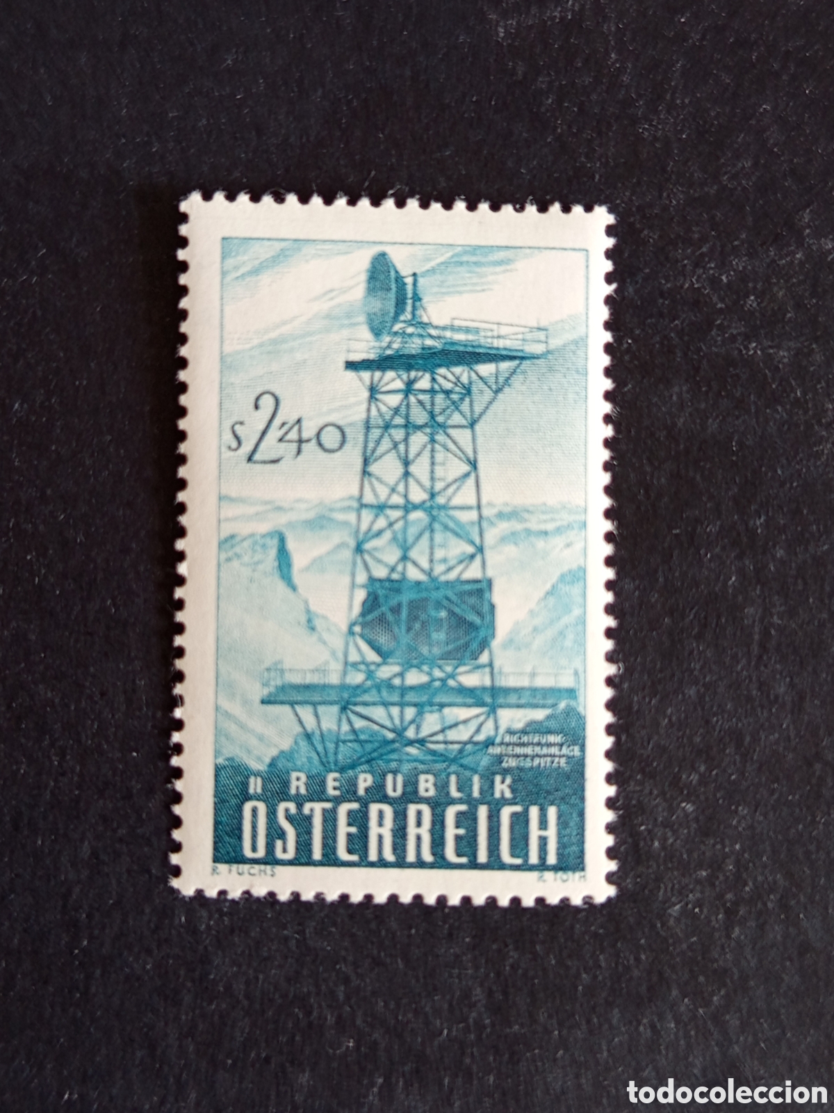 Sellos: AUSTRIA, 1959. Antena , ondas hertzianas . Yvert 912. Ver fotos. Pedido m&iacute;nimo 3 &euro;. Serie completa