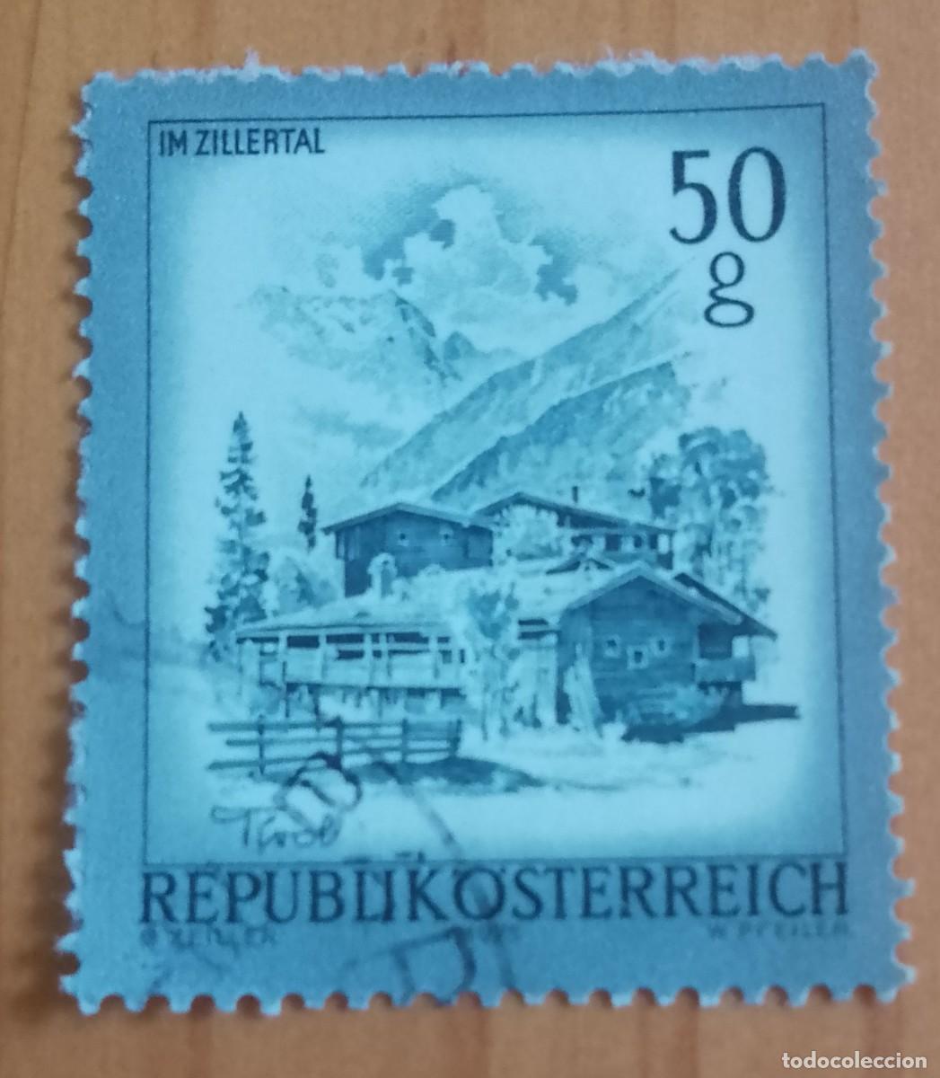 Sellos: AUSTRIA - V/F 50 G - A&Ntilde;O 1973 - PAISAJES: TIROL, IM ZILLERTAL