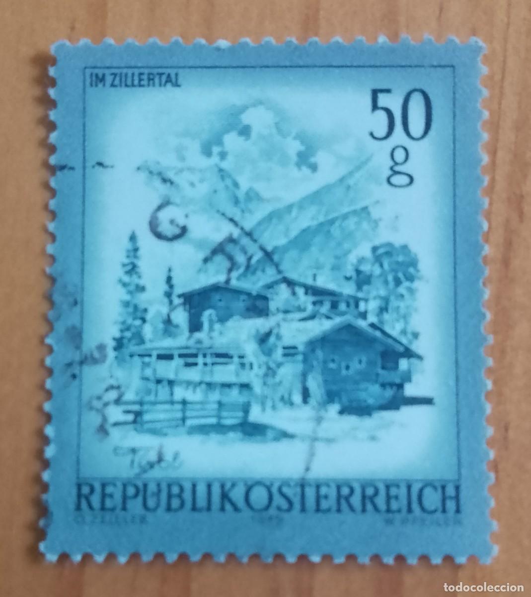 Sellos: AUSTRIA - V/F 50 G - A&Ntilde;O 1973 - PAISAJES: TIROL, IM ZILLERTAL