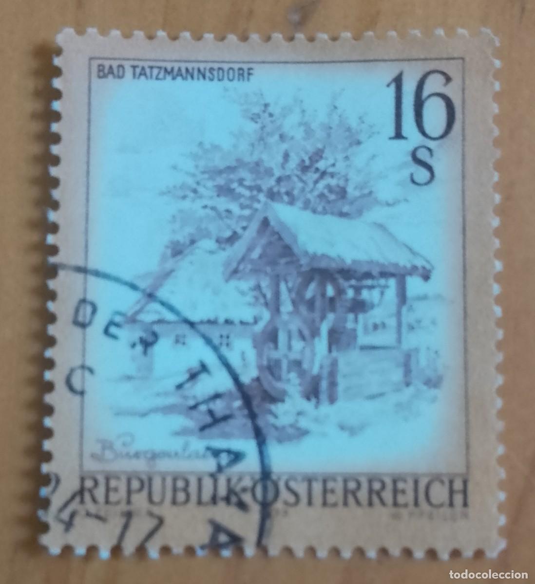 Sellos: AUSTRIA - V/F 16 S - A&Ntilde;O 1977 - PAISAJE EN BAD TATZMENNSDORF - YV 1380