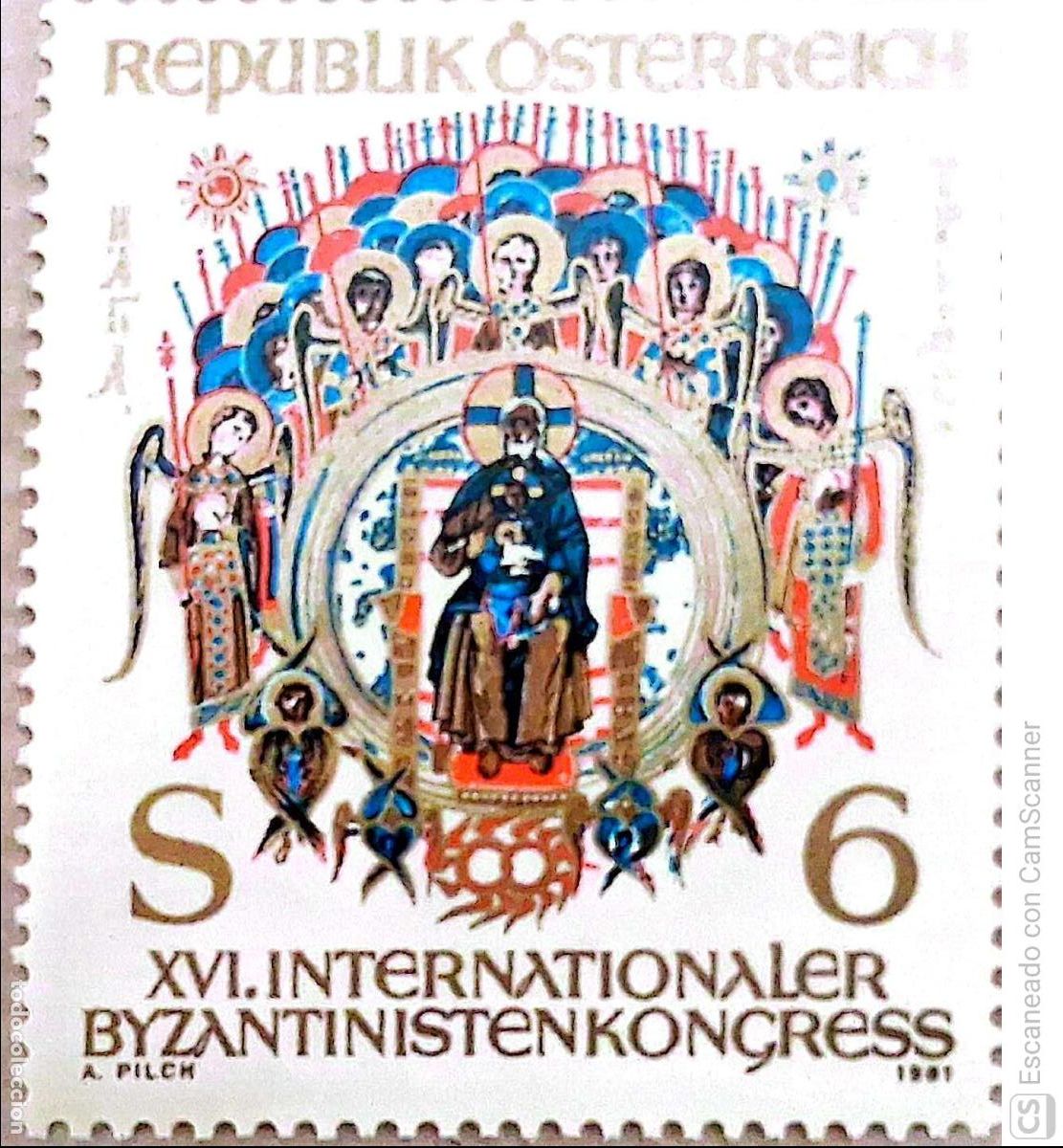 Sellos: Austria. 1512 Congreso de Bizantolog&iacute;a. 1981. Sellos nuevos y numeraci&oacute;n Yvert