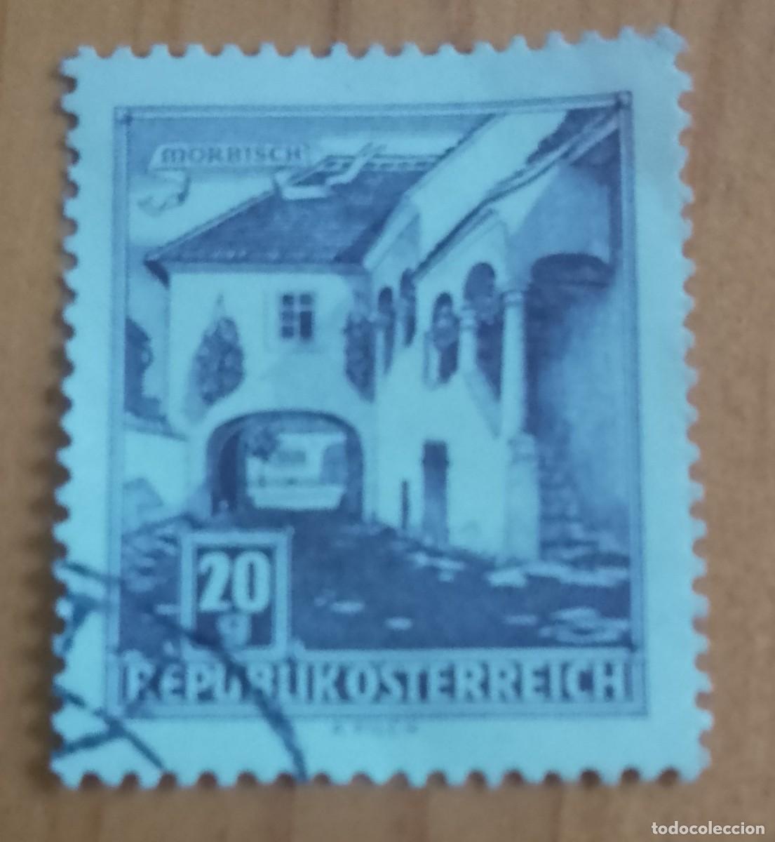 Sellos: AUSTRIA - V/F 20 G - A&Ntilde;O 1961 - ARQUITECTURA: GRANJA EN M&Ouml;RBISCH