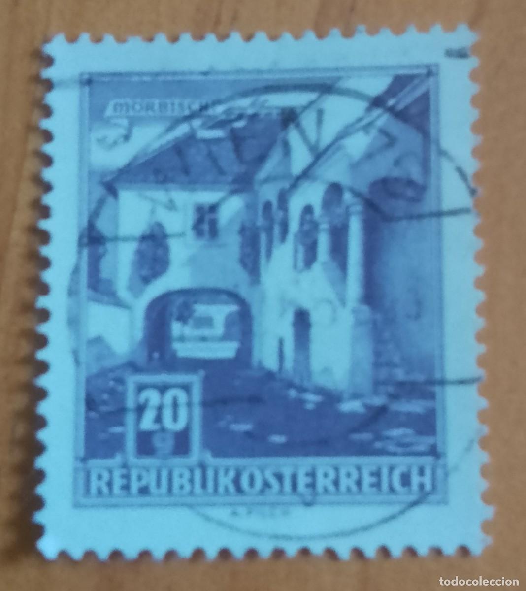 Sellos: AUSTRIA - V/F 20 G - A&Ntilde;O 1961 - ARQUITECTURA: GRANJA EN M&Ouml;RBISCH