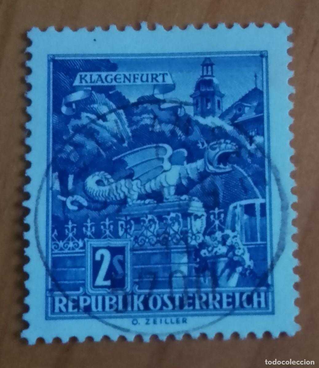 Sellos: AUSTRIA - V/F 2 S - A&Ntilde;O 1962 - CIUDAD DE KLAGENFURT