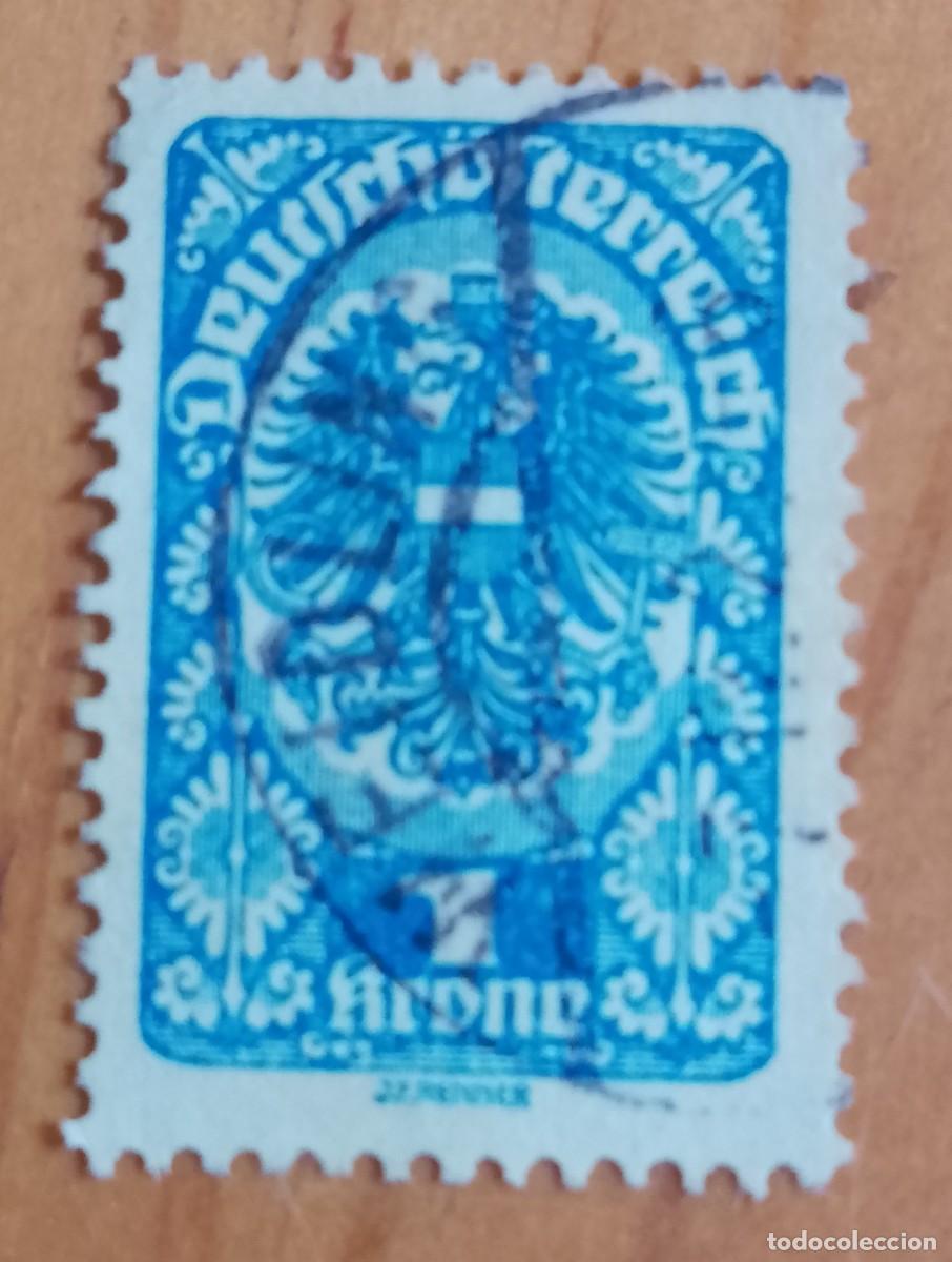 Sellos: AUSTRIA - V/F 1 KRONE - A&Ntilde;O 1992 - ALEGORIA, SIMBOLO DE LA INDUSTRIA.