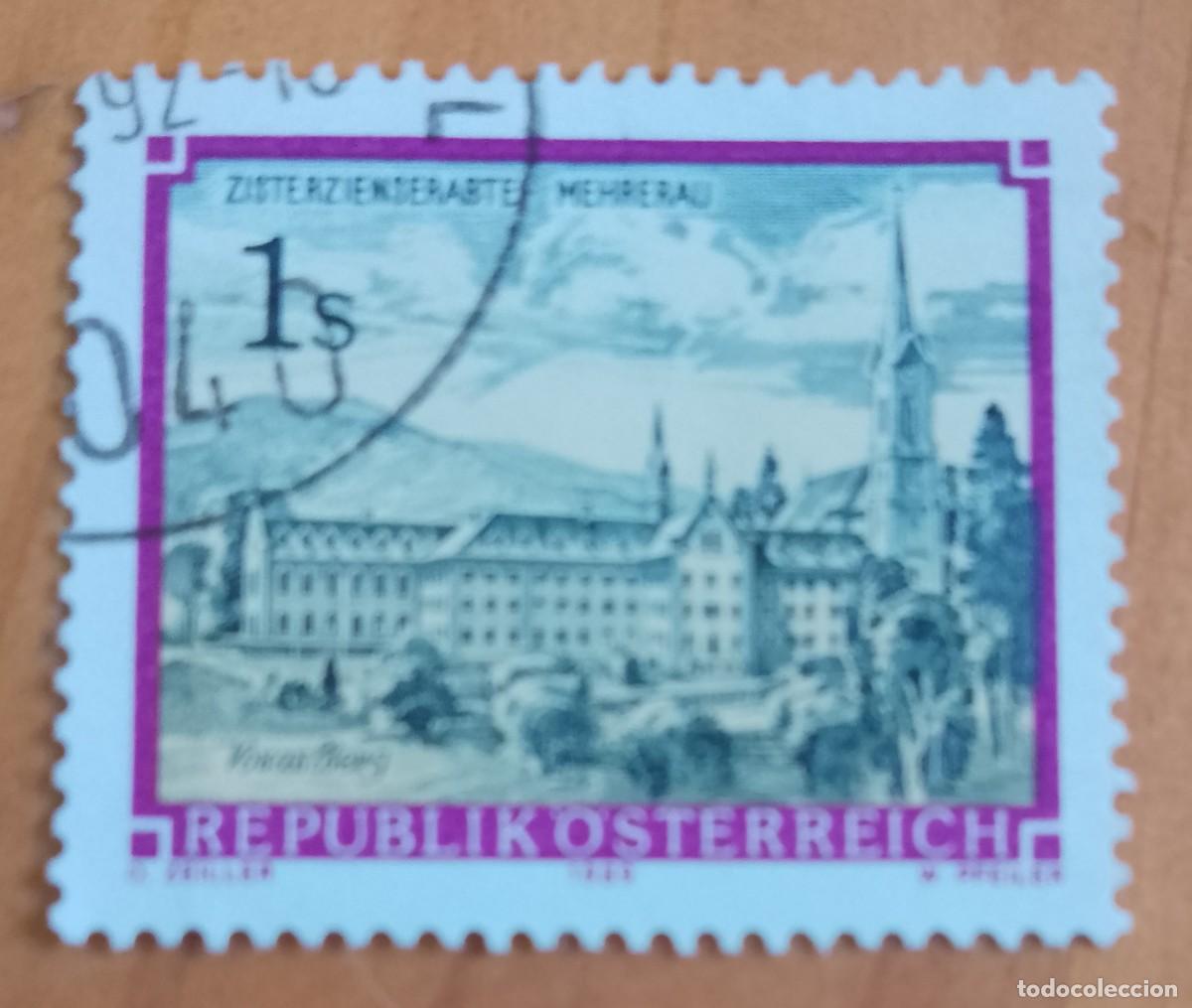 Sellos: AUSTRIA - V/F 1 S - A&Ntilde;O 1989 - ABADIA: CISTERCIENSE DE MEHRERAU - YV 1796