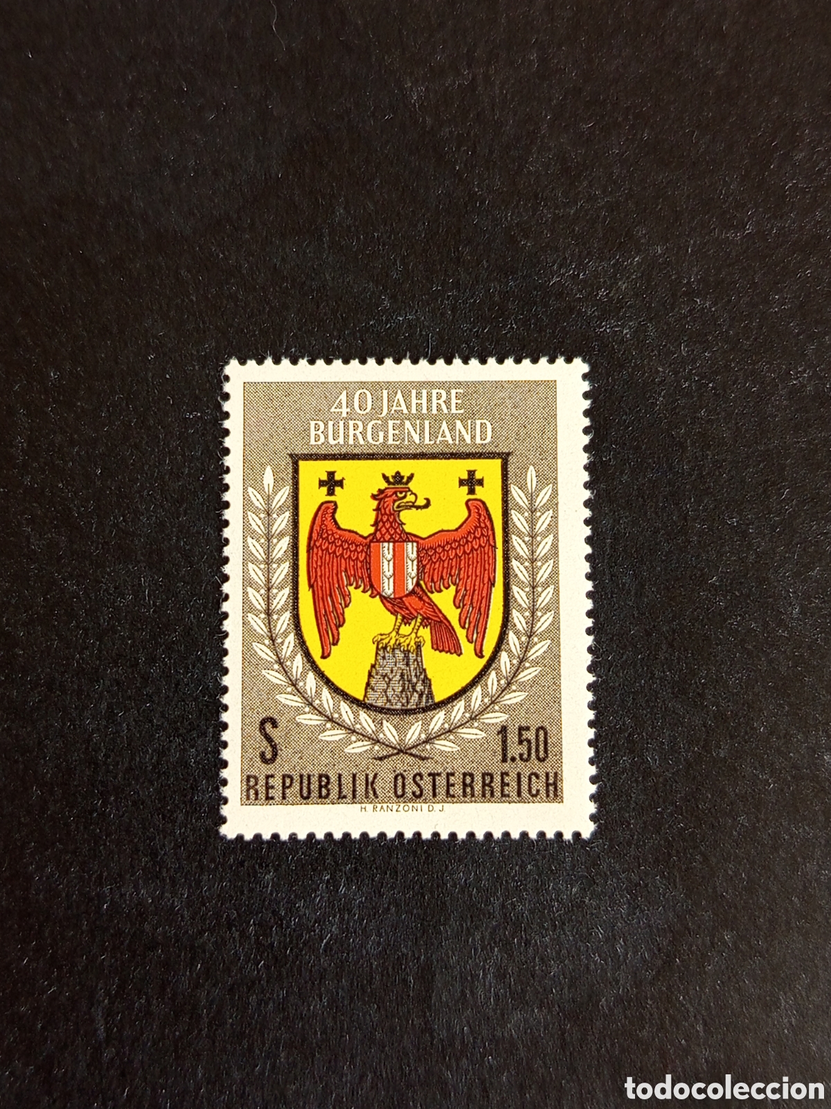 Sellos: AUSTRIA, 1961. Escudo de armas de. Burgenland. Yvert 938. Ver fotos.Pedido m&iacute;nimo 3 &euro;.Serie completa