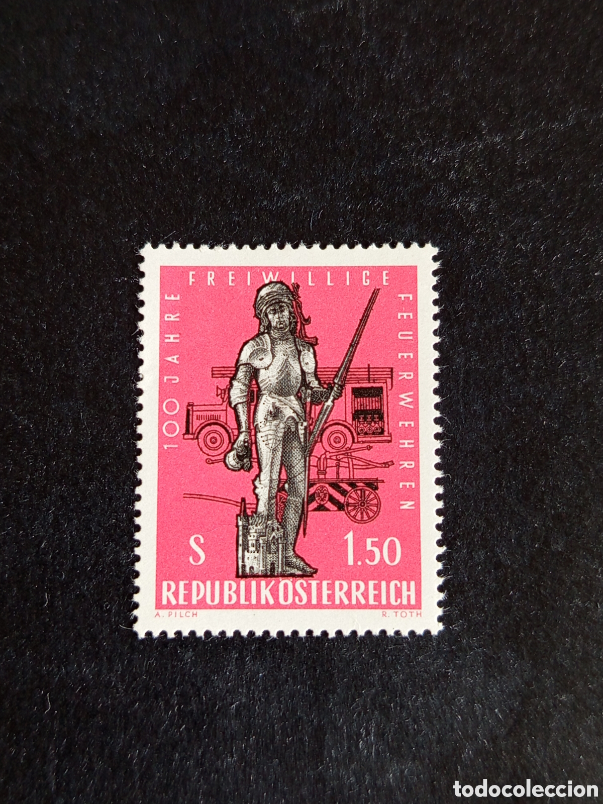 Sellos: AUSTRIA, 1963. Bomberos voluntarios. Camiones. Yvert 969. Ver fotos. Pedido m&iacute;nimo 3 &euro;.