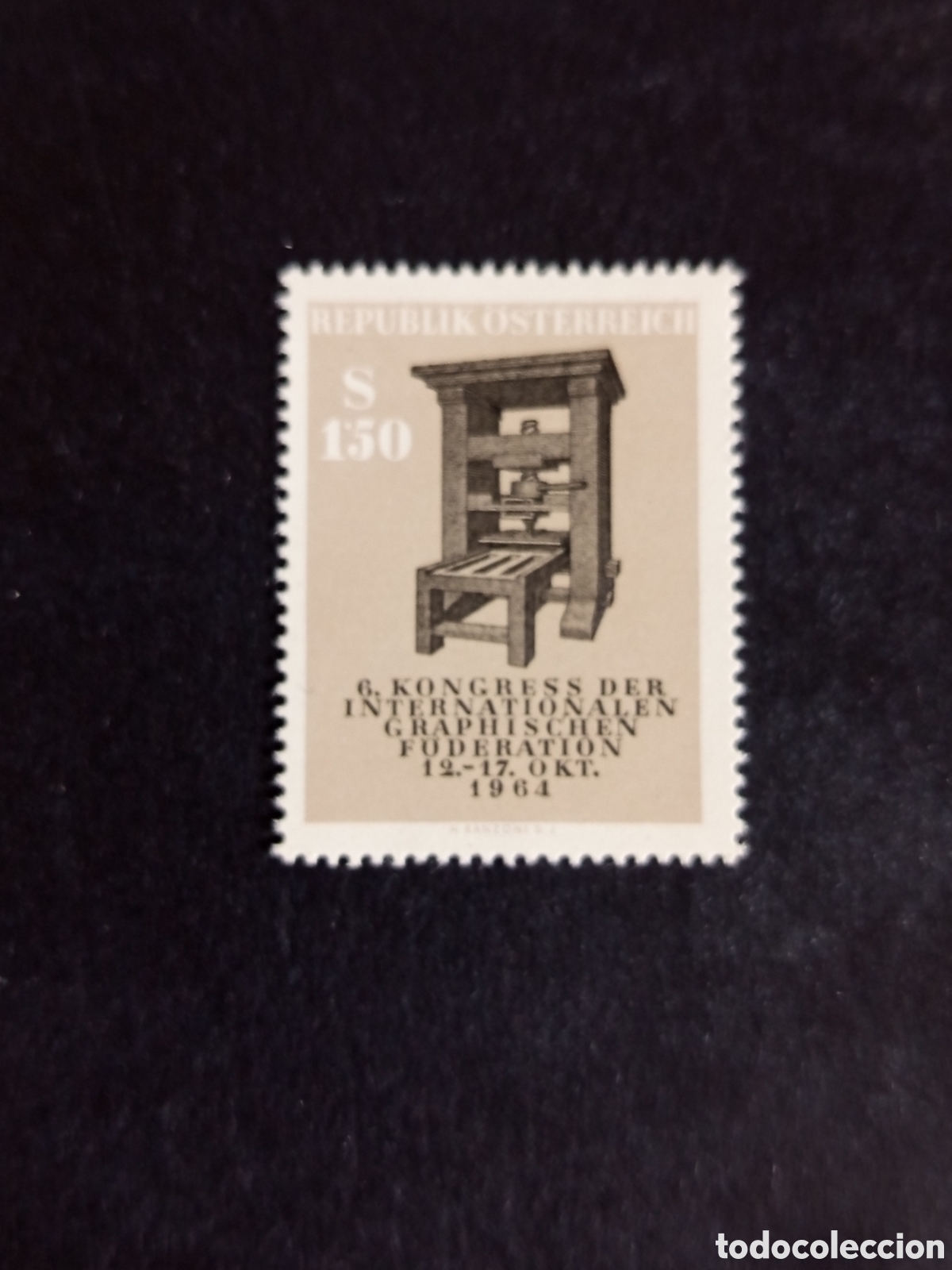 Sellos: AUSTRIA, 1964. Artes Gr&aacute;ficas . Imprenta. Yvert 1012. Ver fotos. Pedido m&iacute;nimo 3 &euro;. Serie completa