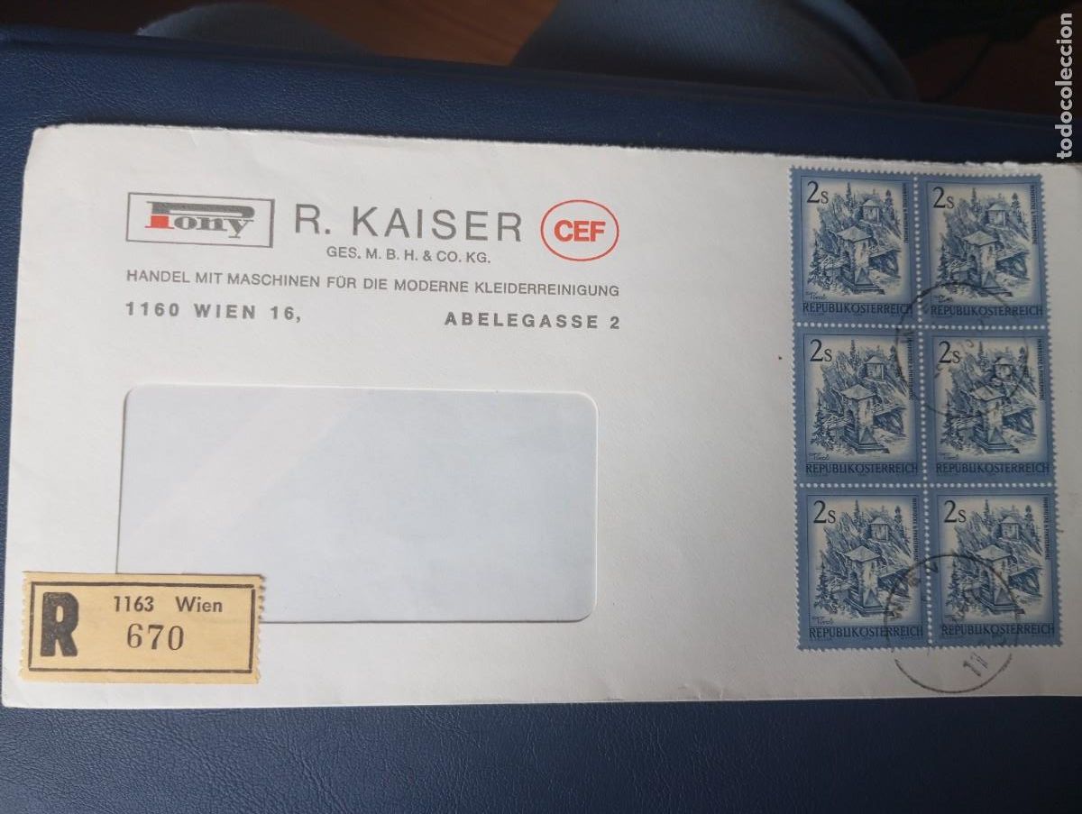 Sellos: AUSTRIA 1976, CERTIFICADO DE VIENA, SELLOS DE INSBRUCK