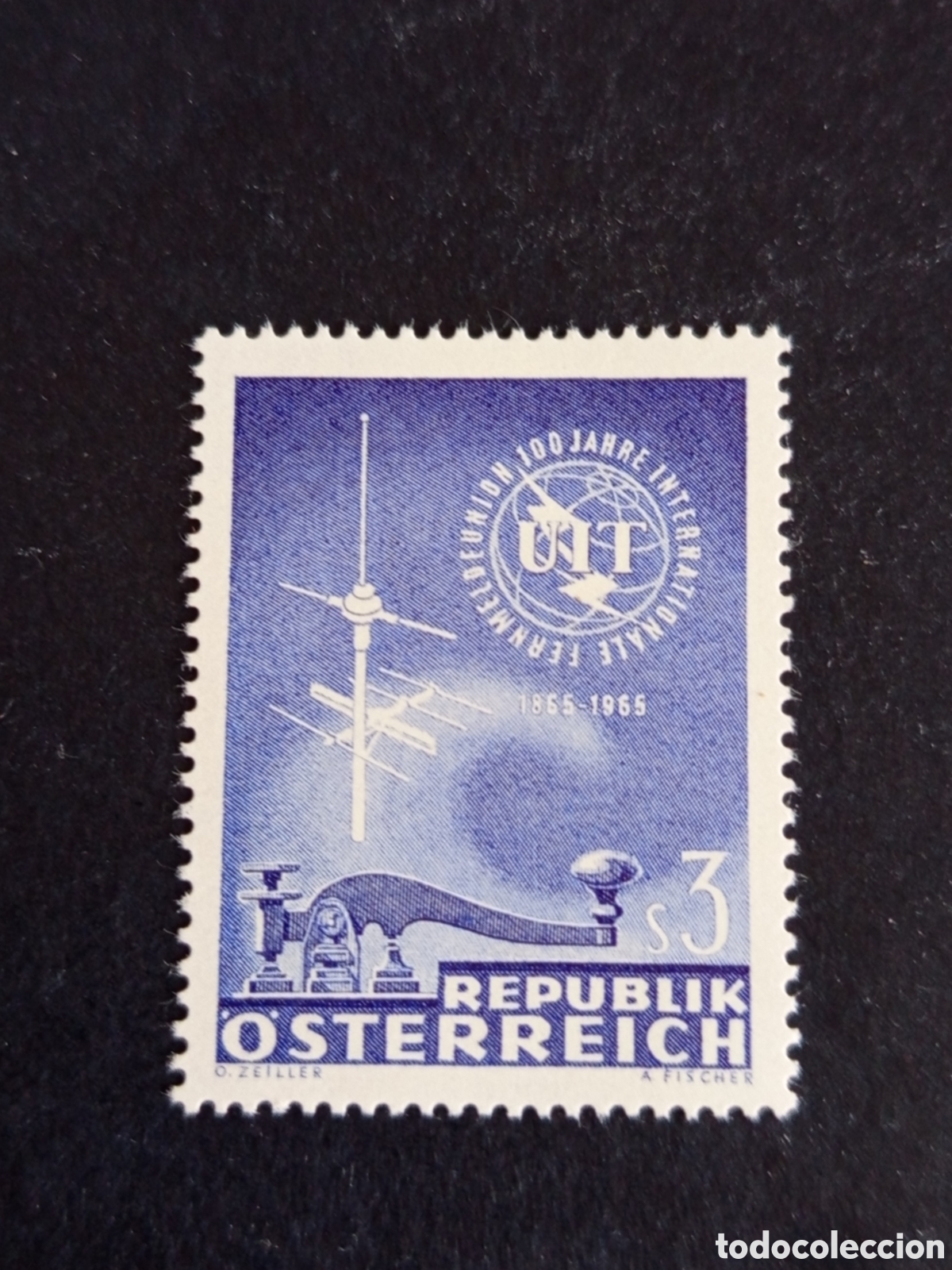 Sellos: AUSTRIA, 1965. Uni&oacute;n Internacional de Telecomunicaciones. Yvert 1028.Ver fotos. Pedido m&iacute;nimo 3 &euro;.