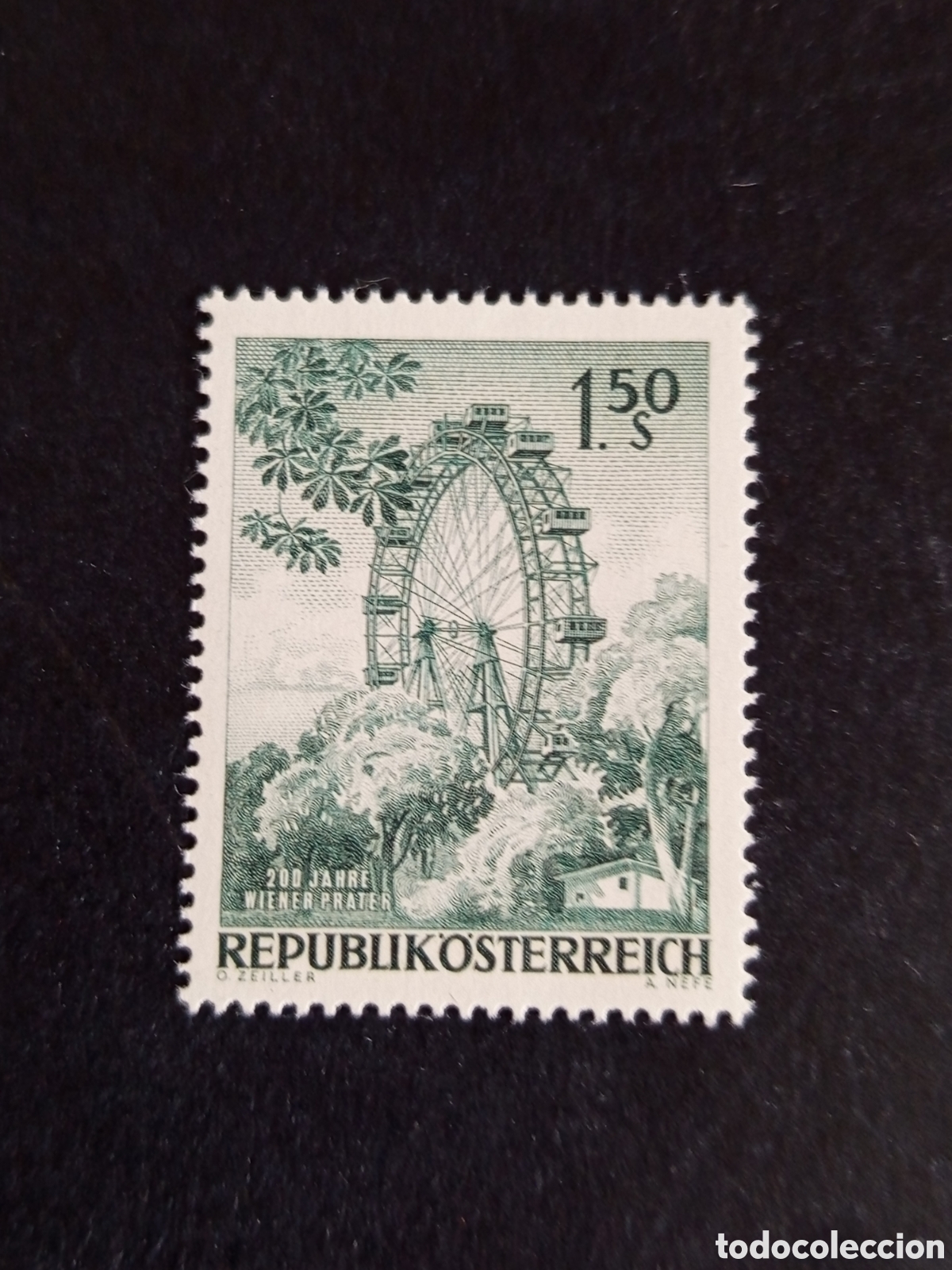 Sellos: AUSTRIA, 1966. Noria del Prater de Viena. Yvert 1039. Ver fotos. Pedido m&iacute;nimo 3 &euro;. Serie completa
