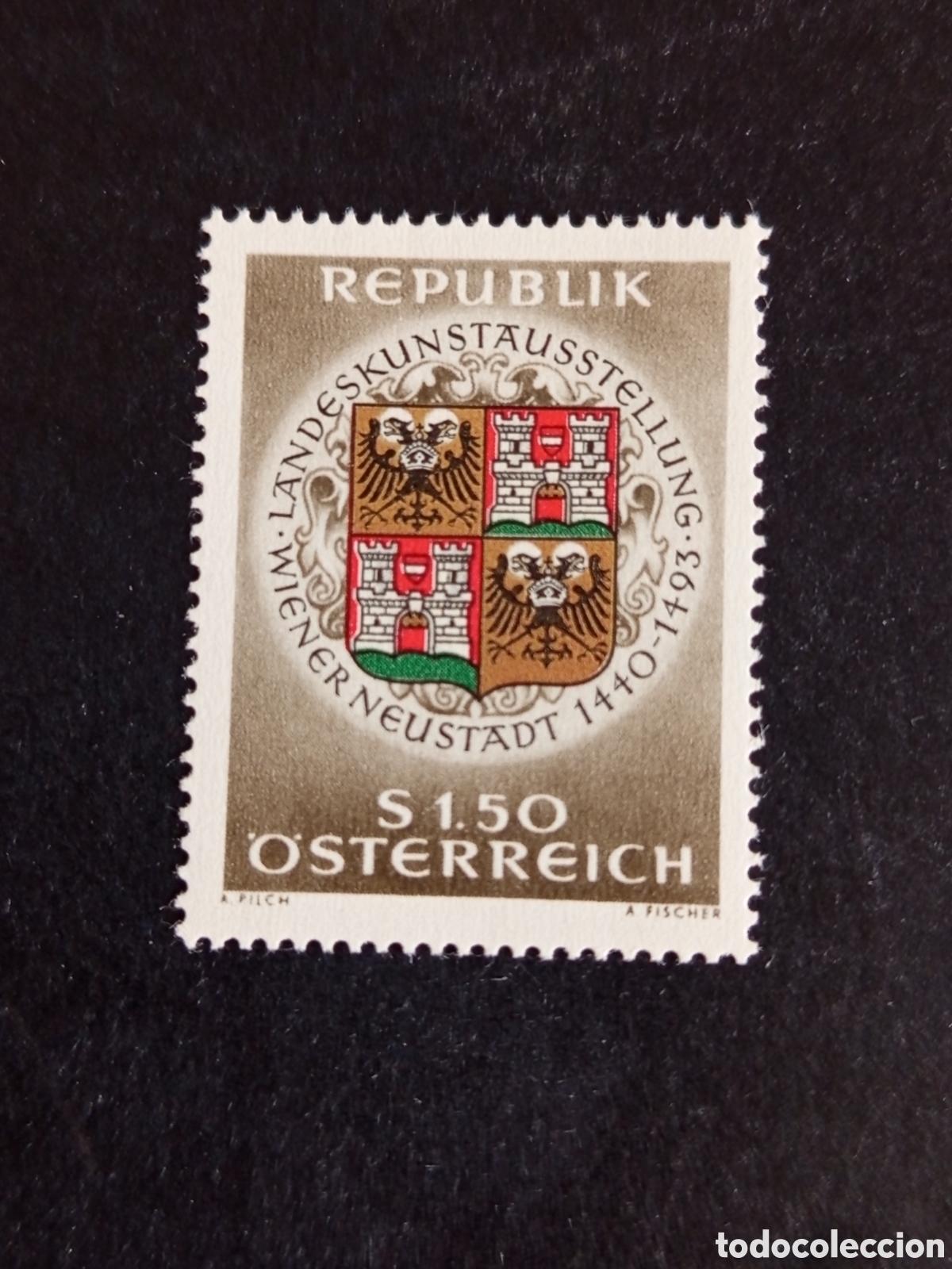 Sellos: AUSTRIA, 1966. Exposici&oacute;n de Arte. Escudo de armas. Yvert 1042. Ver fotos. Pedido m&iacute;nimo 3 &euro;.